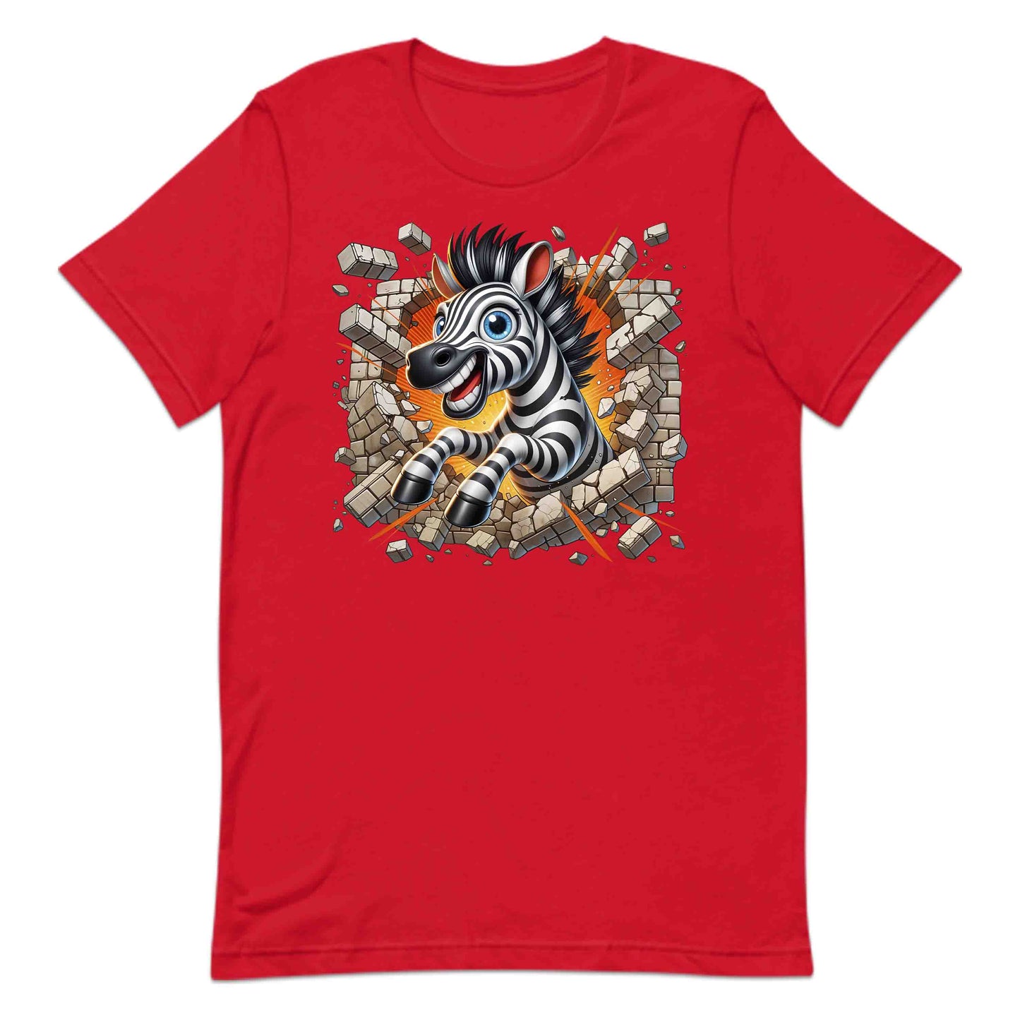 Zebra Breaking Through Brick Wall 3D Realistic Funny Wild Zebra Smash | PRODUCT CODE: ZBRKNGWLADS