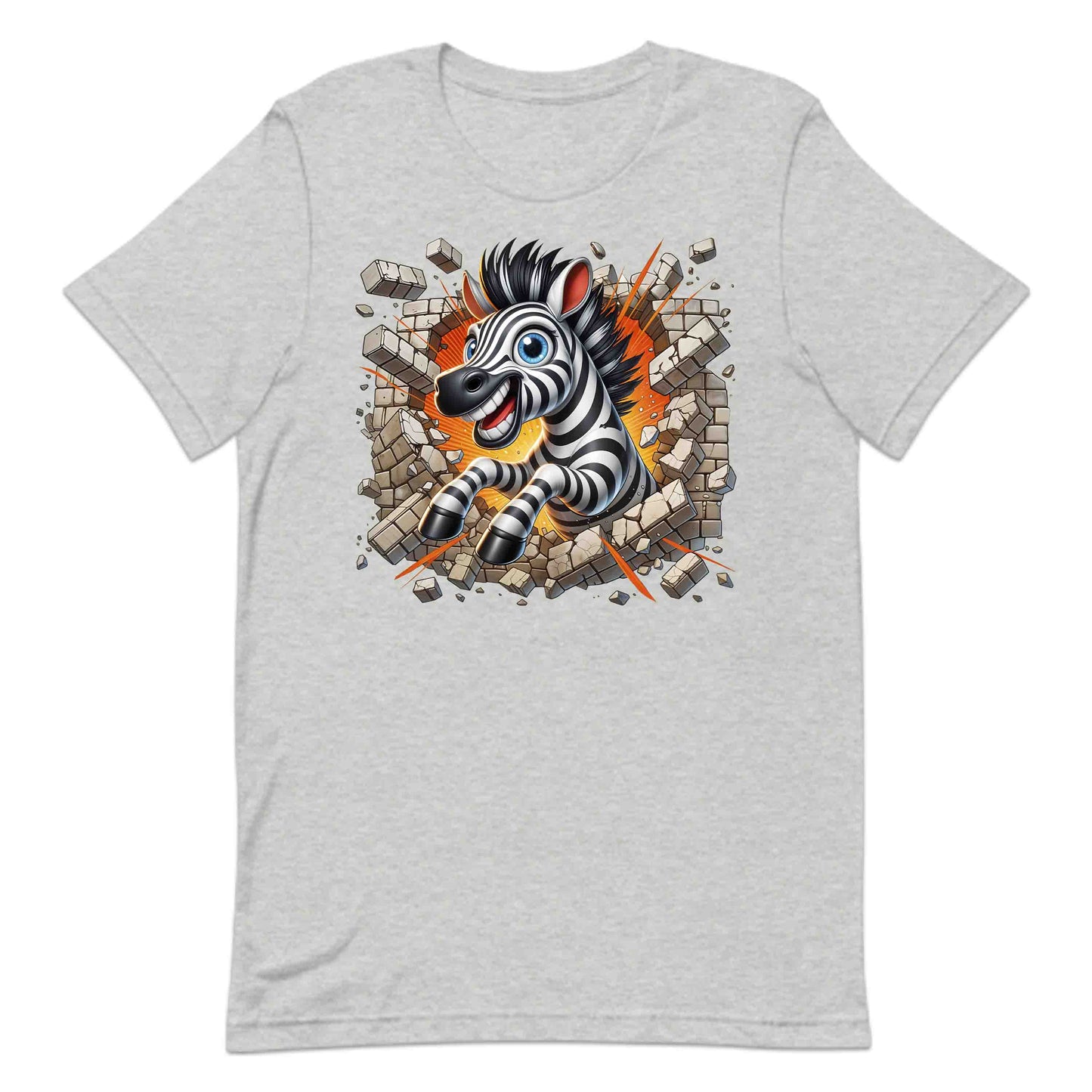 Zebra Breaking Through Brick Wall 3D Realistic Funny Wild Zebra Smash | PRODUCT CODE: ZBRKNGWLADS