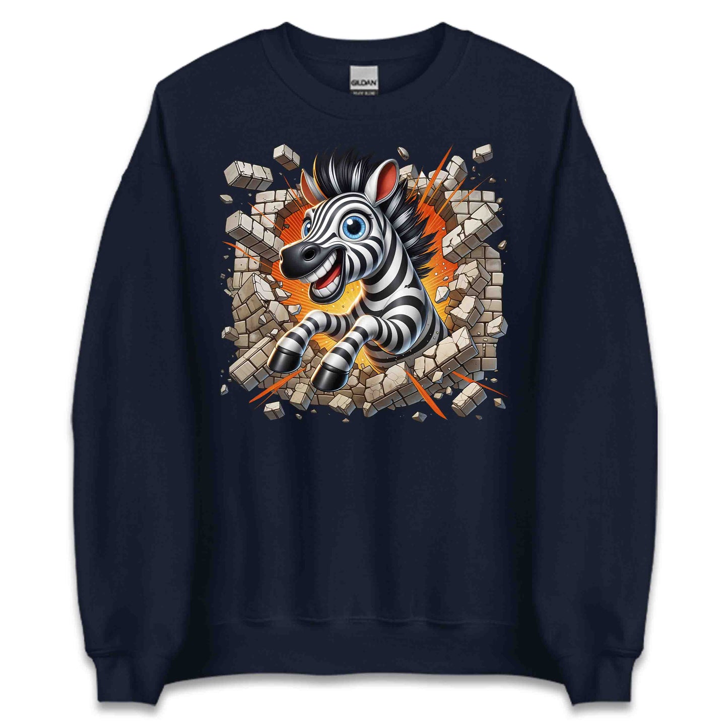 Zebra Breaking Through Brick Wall 3D Realistic Funny Wild Zebra Smash | PRODUCT CODE: ZBRKNGWLADS