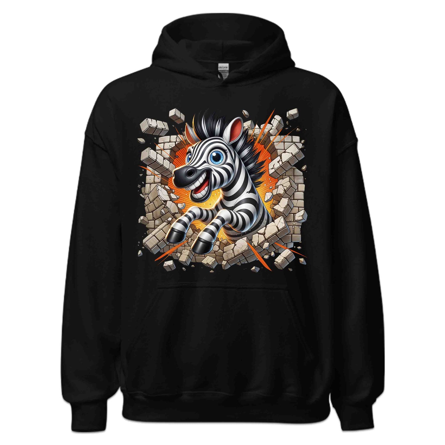 Zebra Breaking Through Brick Wall 3D Realistic Funny Wild Zebra Smash | PRODUCT CODE: ZBRKNGWLADS