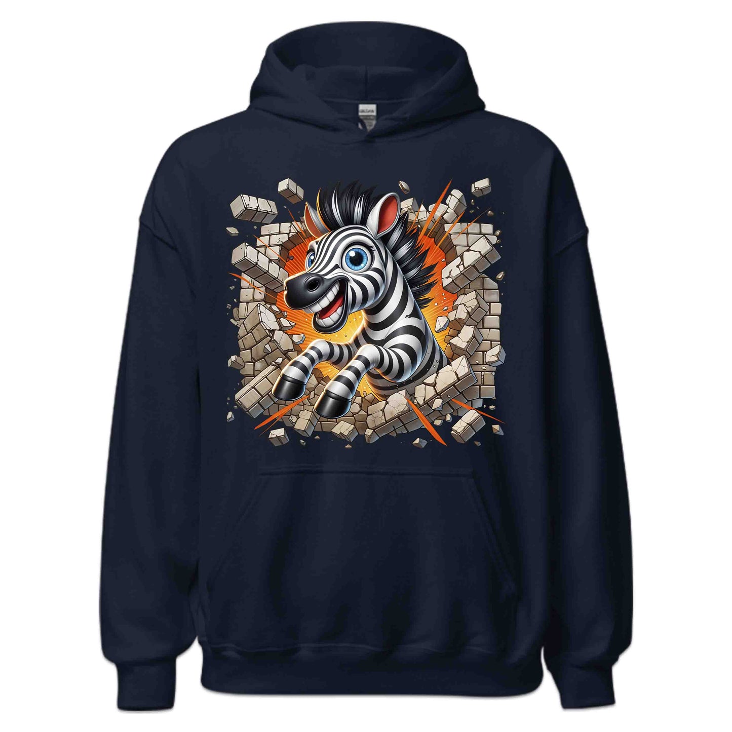 Zebra Breaking Through Brick Wall 3D Realistic Funny Wild Zebra Smash | PRODUCT CODE: ZBRKNGWLADS