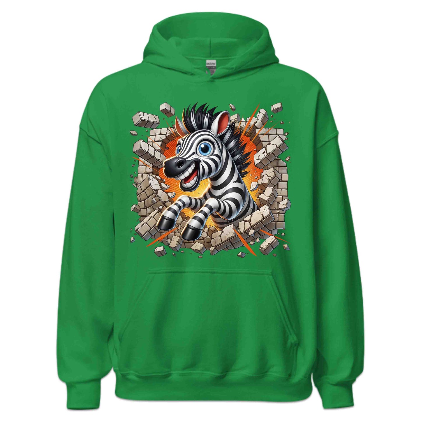 Zebra Breaking Through Brick Wall 3D Realistic Funny Wild Zebra Smash | PRODUCT CODE: ZBRKNGWLADS