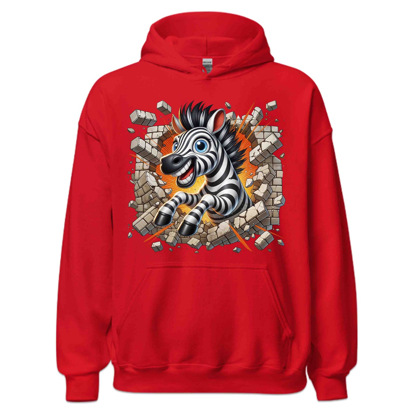 Zebra Breaking Through Brick Wall 3D Realistic Funny Wild Zebra Smash | PRODUCT CODE: ZBRKNGWLADS