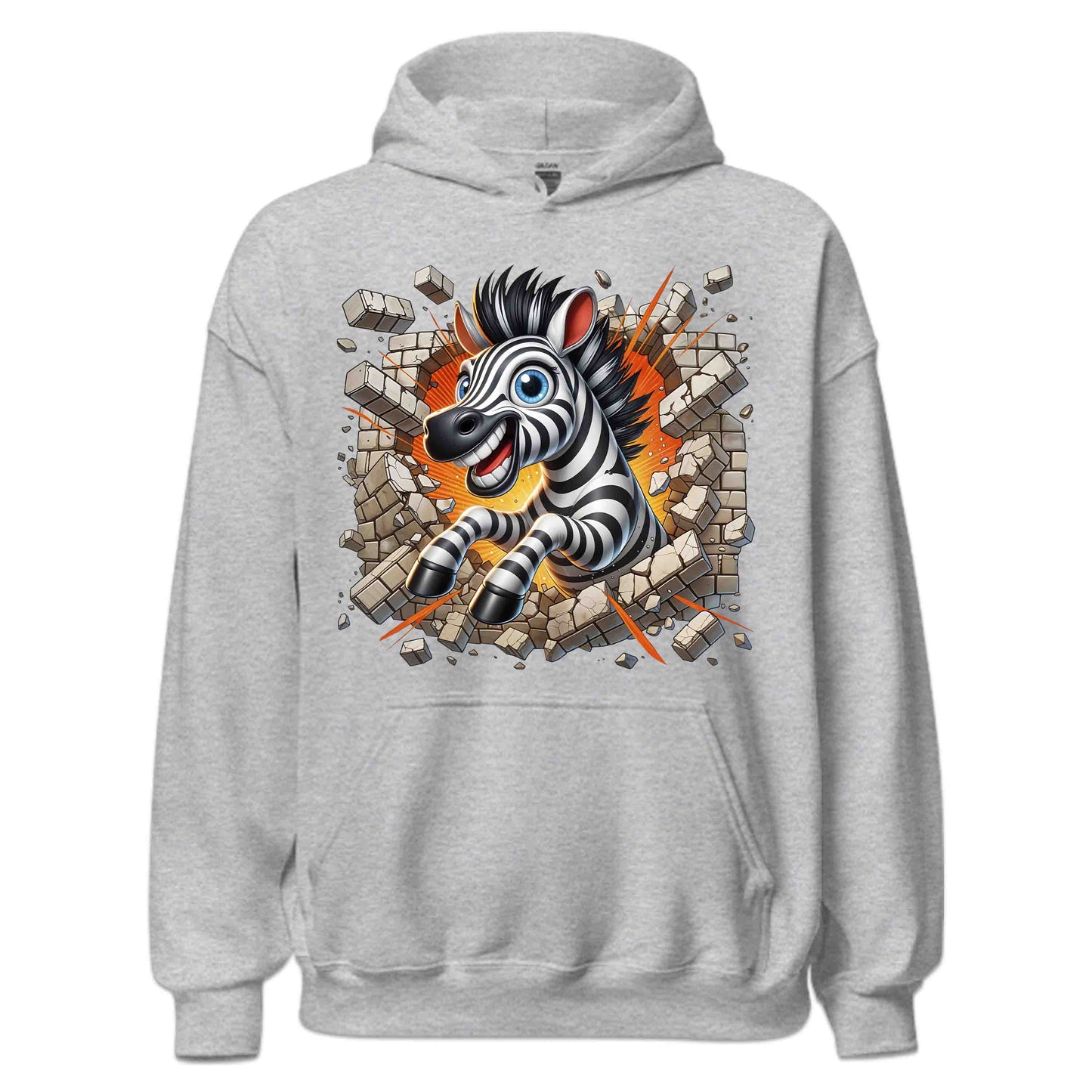 Zebra Breaking Through Brick Wall 3D Realistic Funny Wild Zebra Smash | PRODUCT CODE: ZBRKNGWLADS