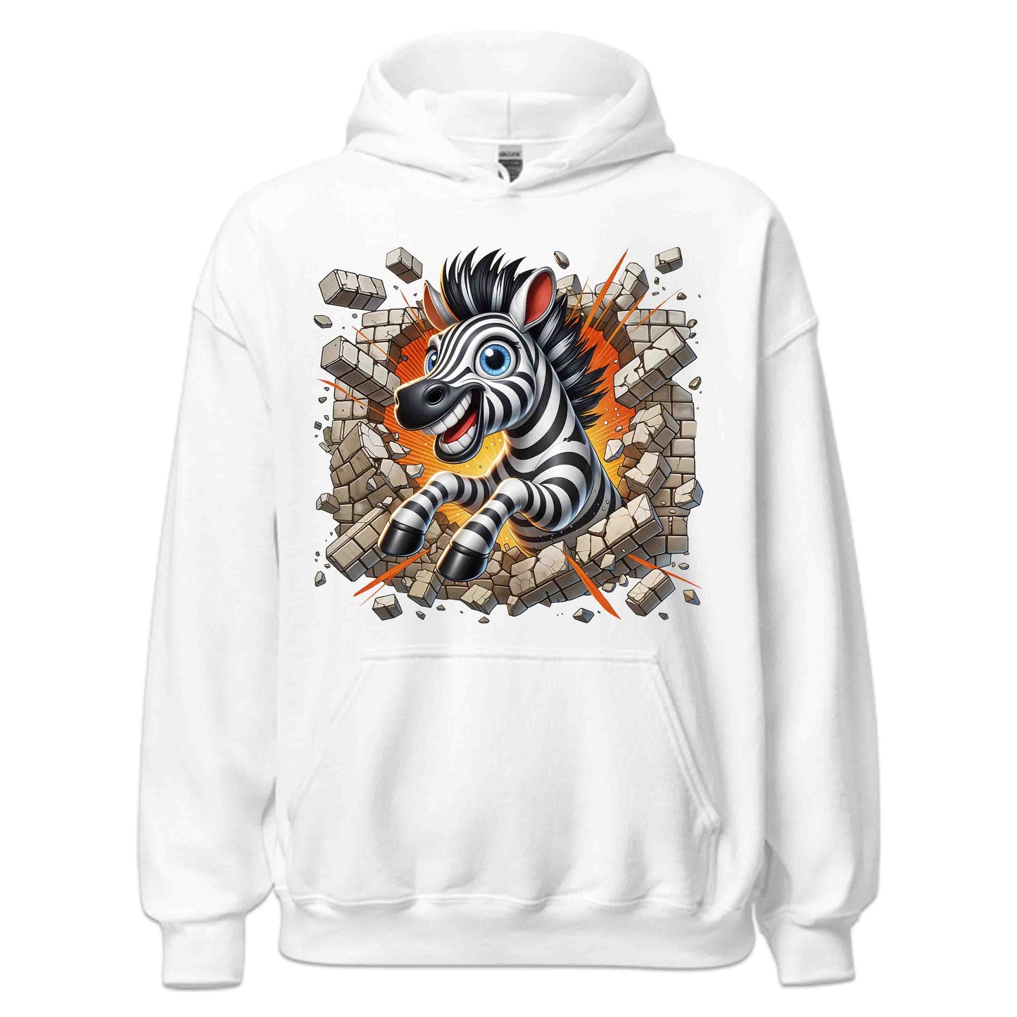 Zebra Breaking Through Brick Wall 3D Realistic Funny Wild Zebra Smash | PRODUCT CODE: ZBRKNGWLADS