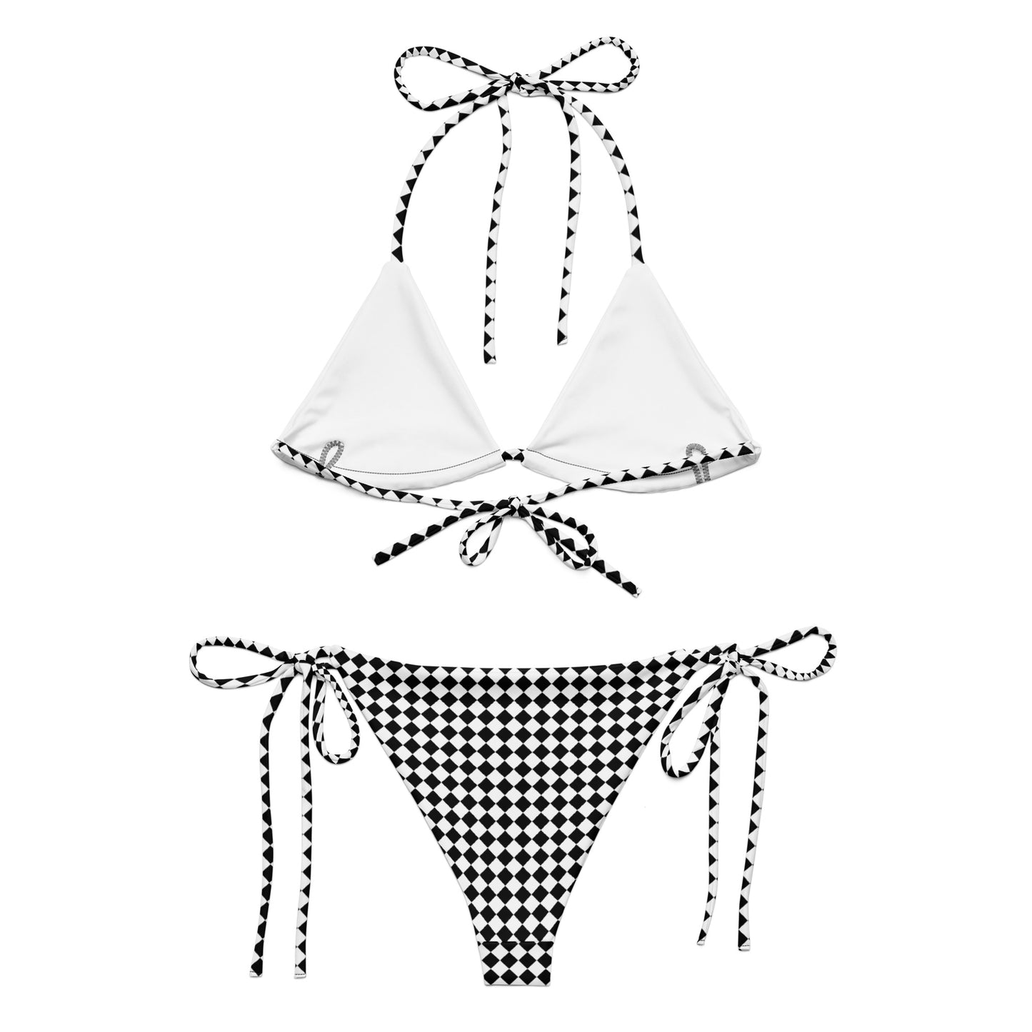 Check Mate Checkerboard  String Bikini
