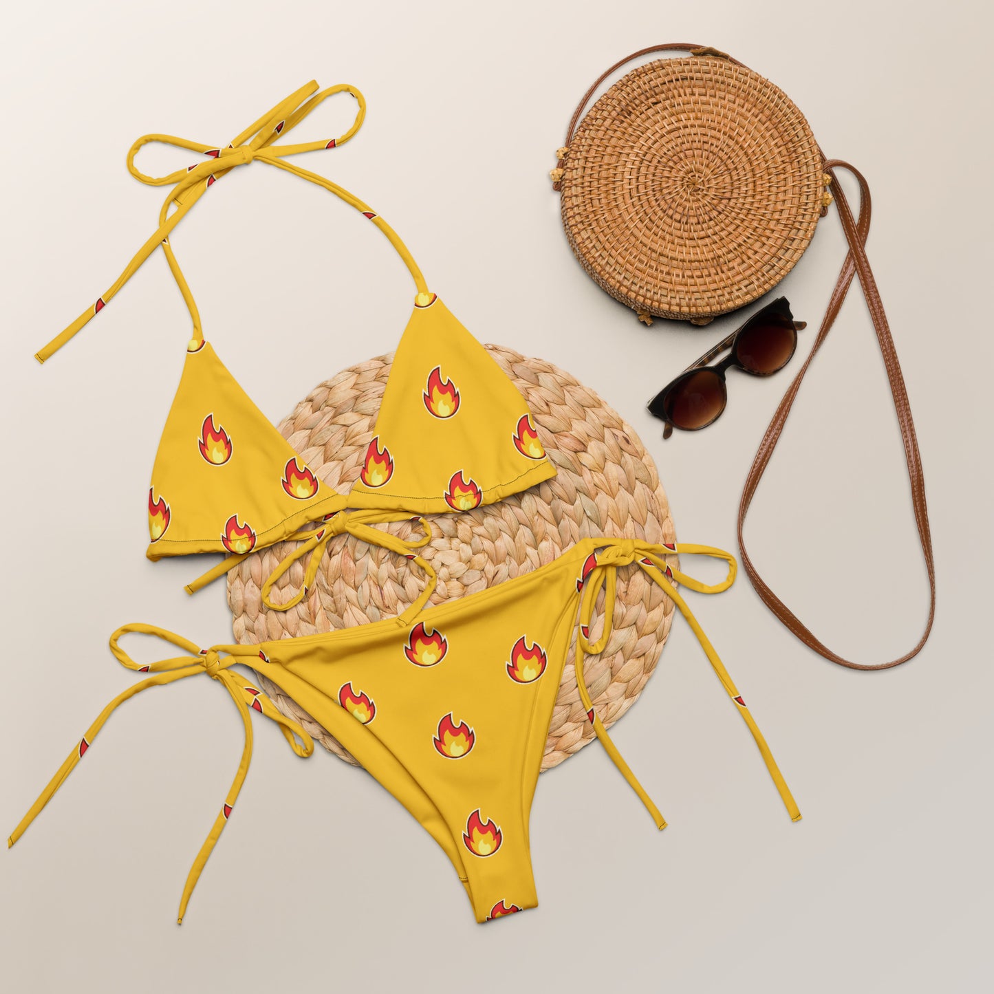 Fire on the beach string bikini