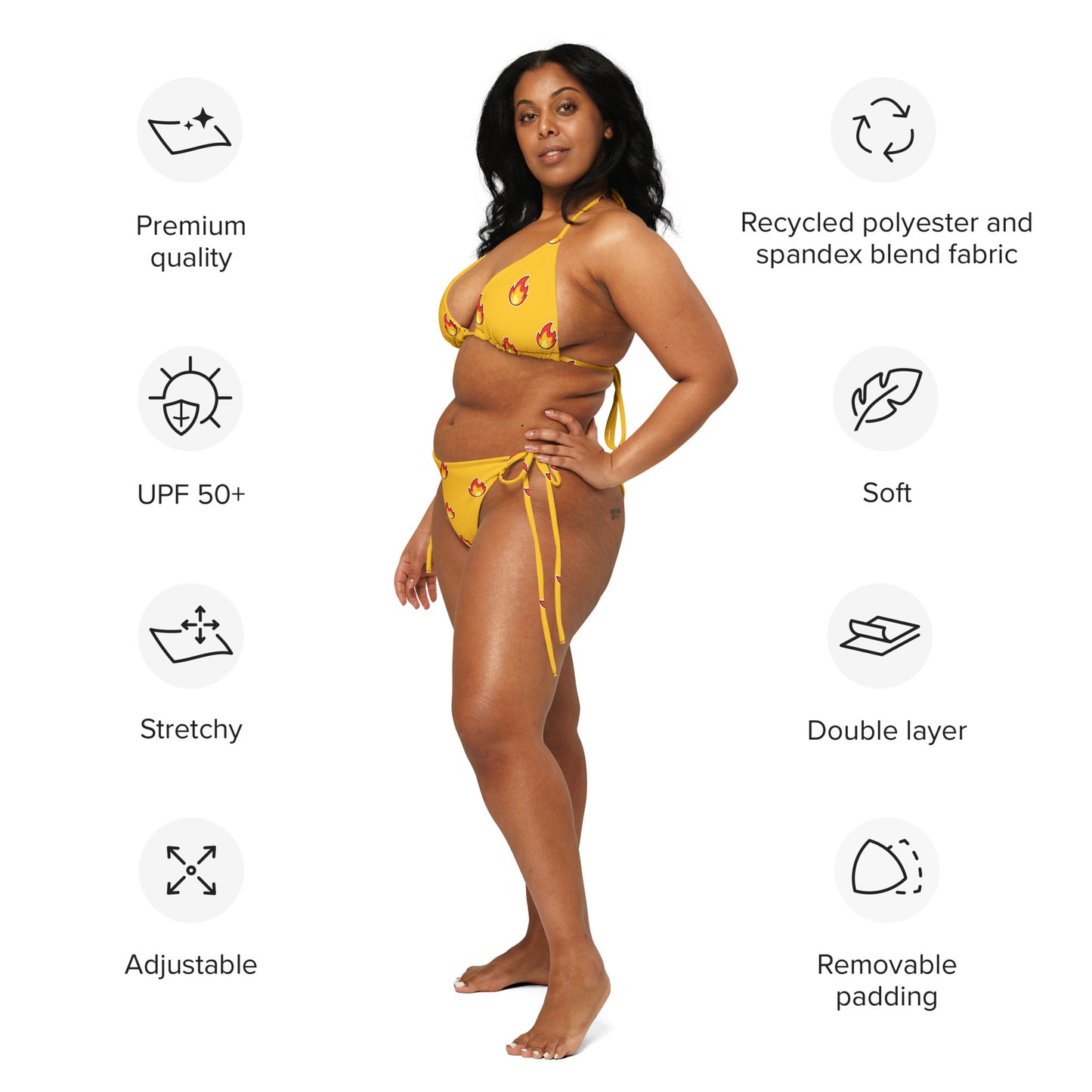 Fire on the beach string bikini