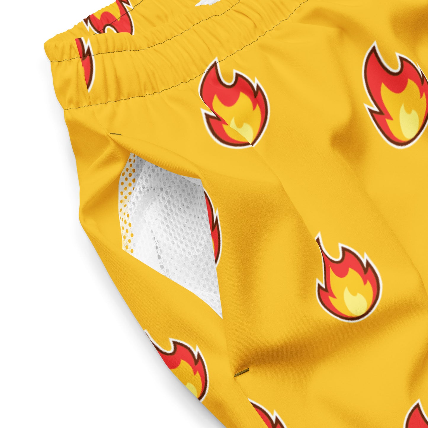 Flames Pattern Men's swim trunks