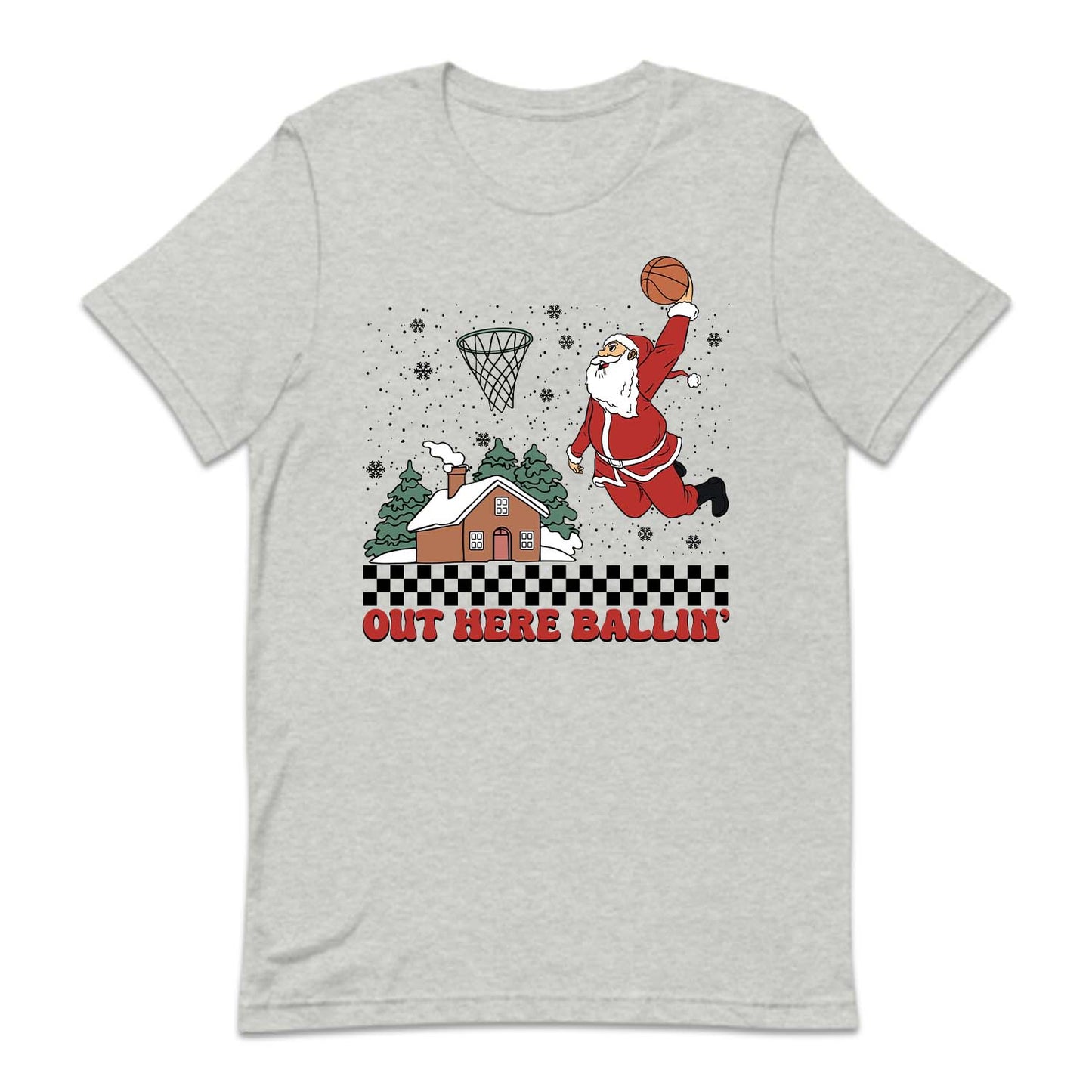 Christmas Basketball Slam Dunking Santa Claus Xmas Sports | PRODUCT CODE: SLMDKNGCRT