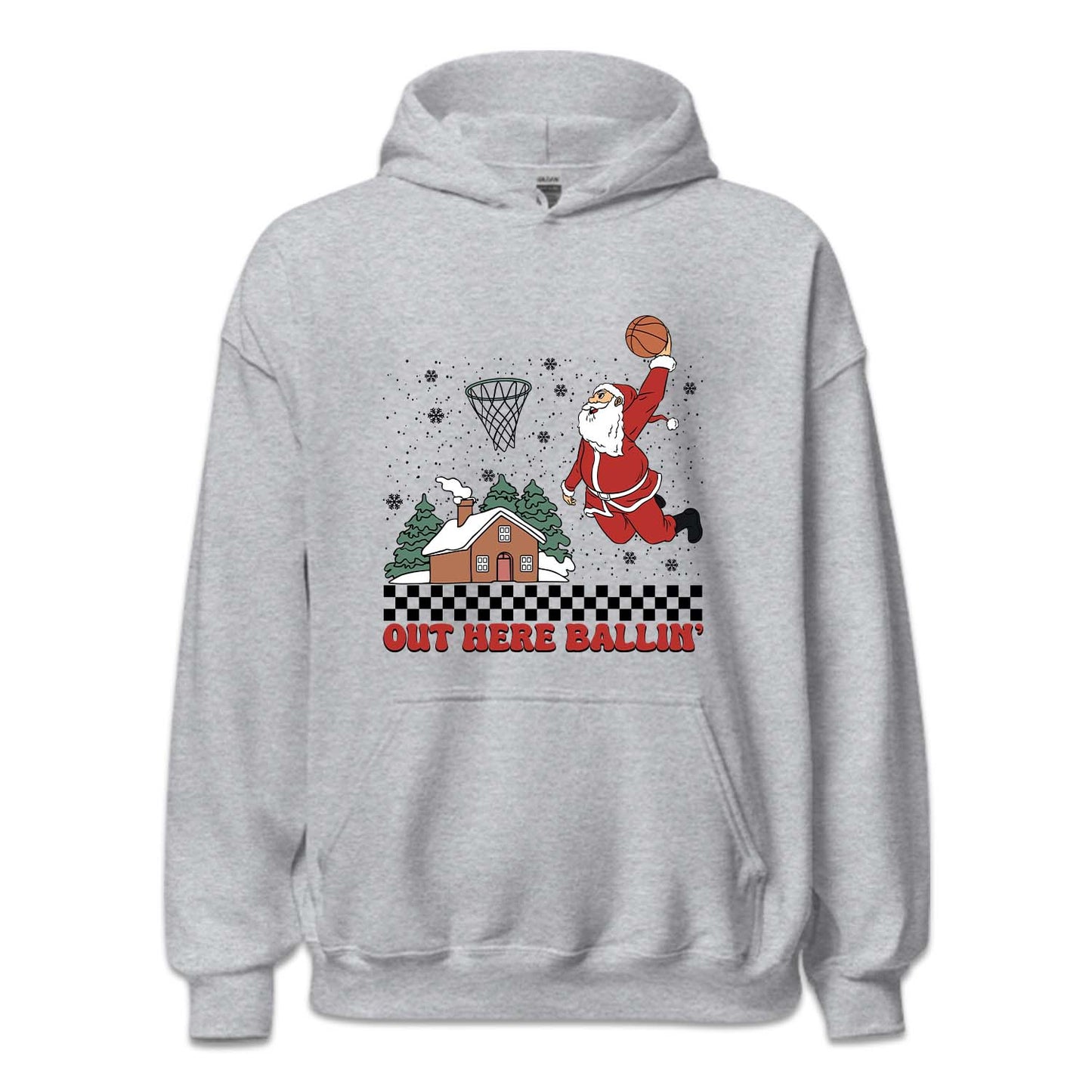 Christmas Basketball Slam Dunking Santa Claus Xmas Sports | PRODUCT CODE: SLMDKNGCRT