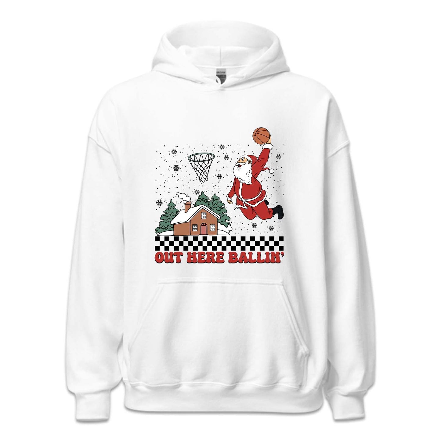 Christmas Basketball Slam Dunking Santa Claus Xmas Sports | PRODUCT CODE: SLMDKNGCRT