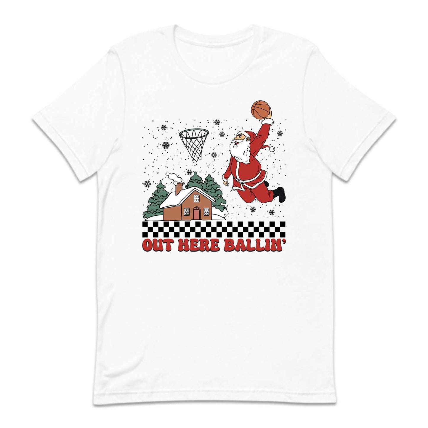 Christmas Basketball Slam Dunking Santa Claus Xmas Sports | PRODUCT CODE: SLMDKNGCRT