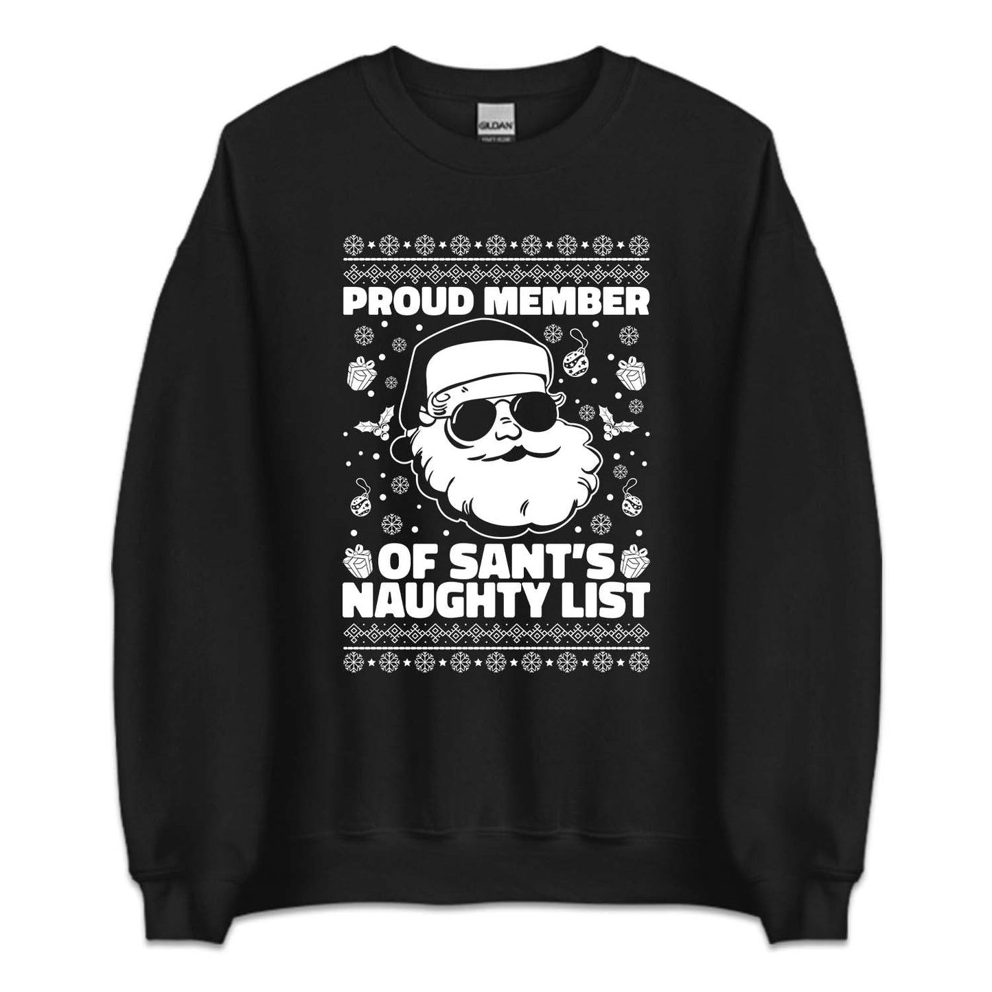 Proud Member of Santa's Naughty List Christmas Naughty Xmas | PRODUCT CODE: PRMBRESNTC
