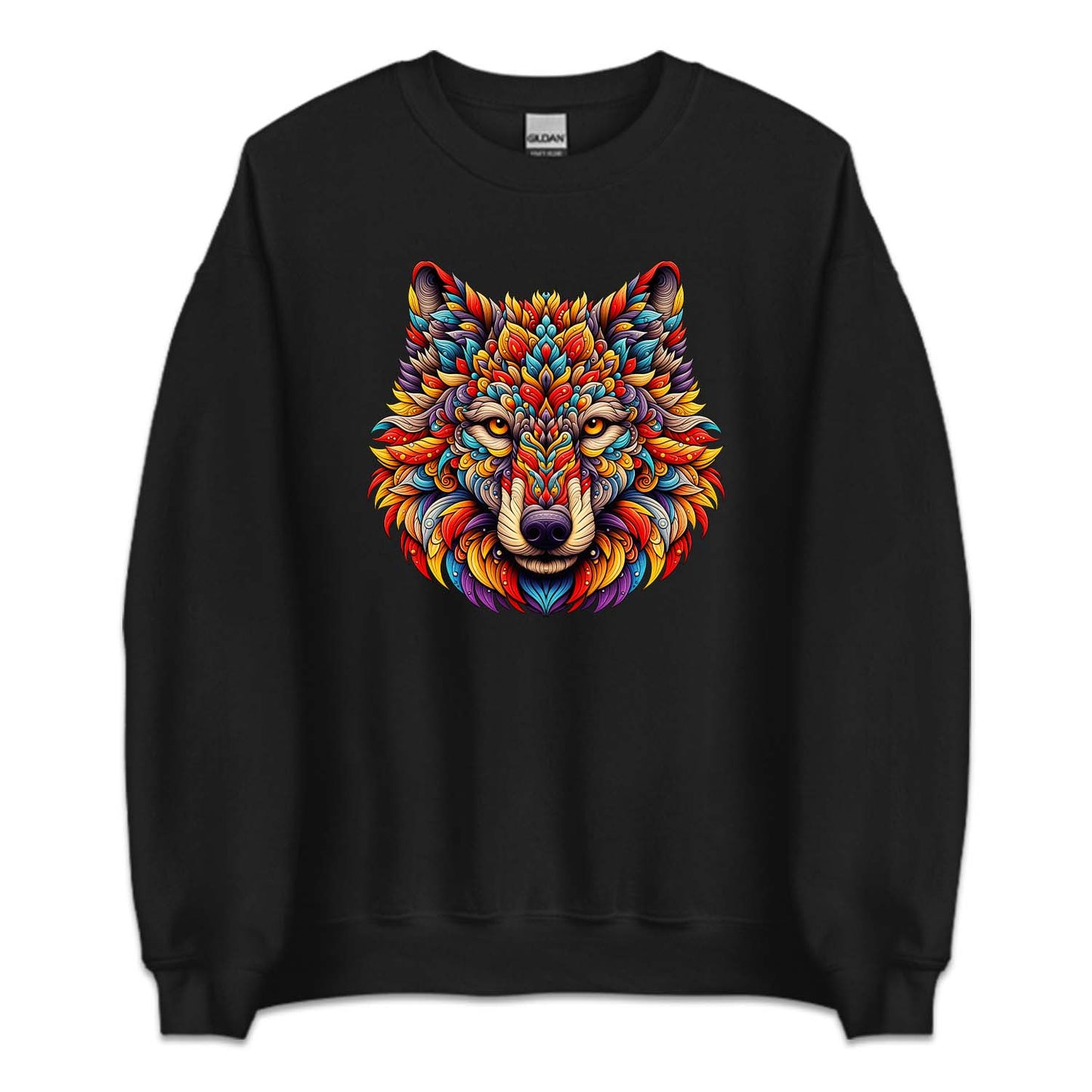 Psychedelic Colorful Wolf Wild Animal | PRODUCT CODE: PSYDLCWLF