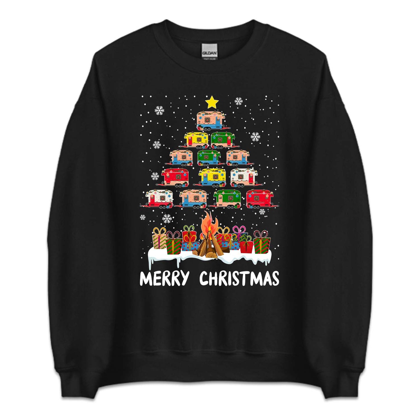 Merry Christmas Camper Tree Holiday RV Camping Festive Xmas | PRODUCT CODE: MRYCHPRERVH