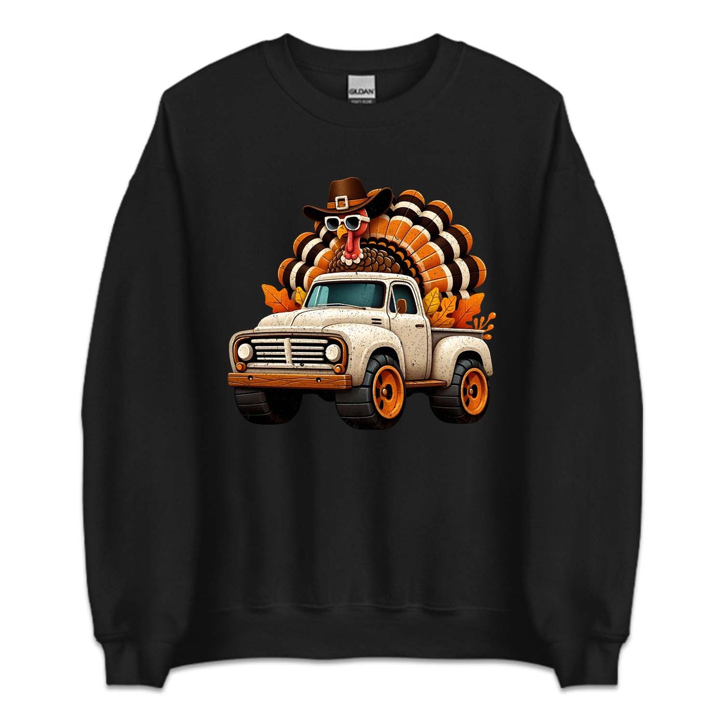 Turkey Riding Truck Thanksgiving Fall Truck Autumn Holiday | PRODUCT CODE: TRKDNGKUCF