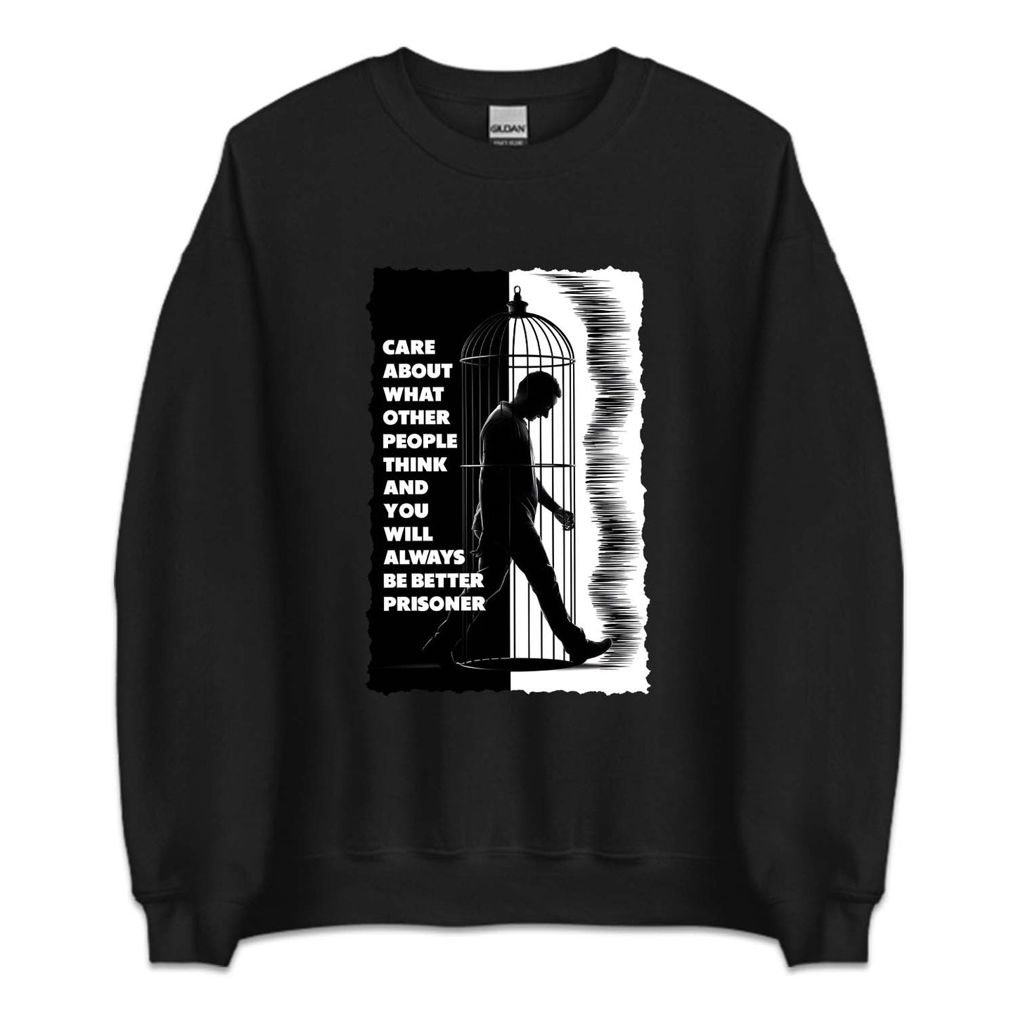 Man Walking in Birdcage Prisoner Philosophy | PRODUCT CODE: MNGIBRDC