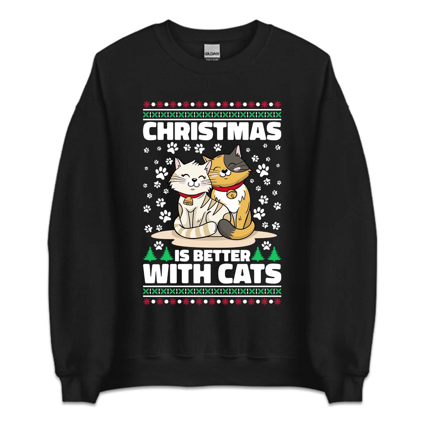 Christmas Is Better With Cats Cozy Xmas Winter Cat Lover | PRODUCT CODE: CHRSBTRWHA