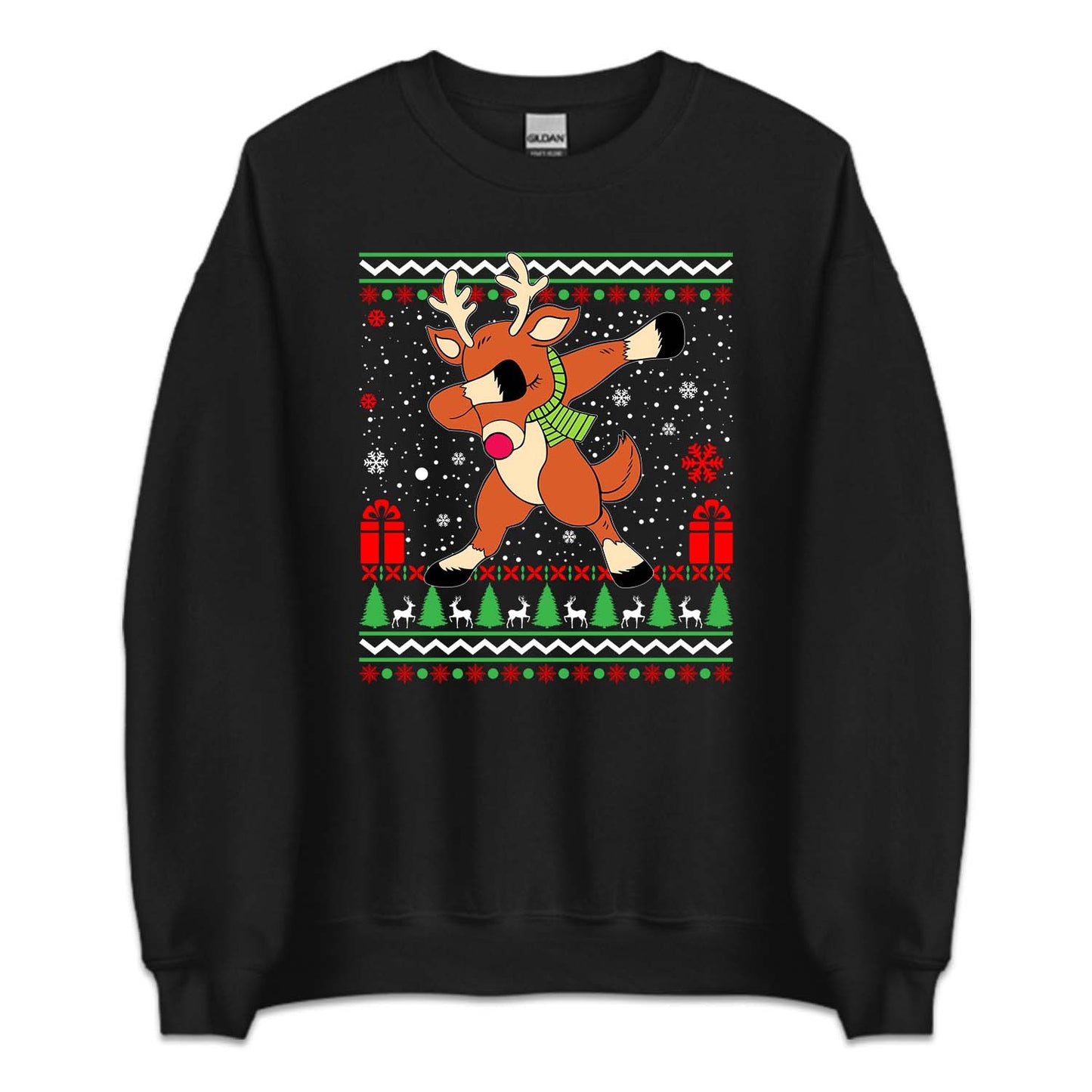 Dabbing Reindeer Christmas Rudolph Dab Dance Xmas | PRODUCT CODE: DBGRNDREFS