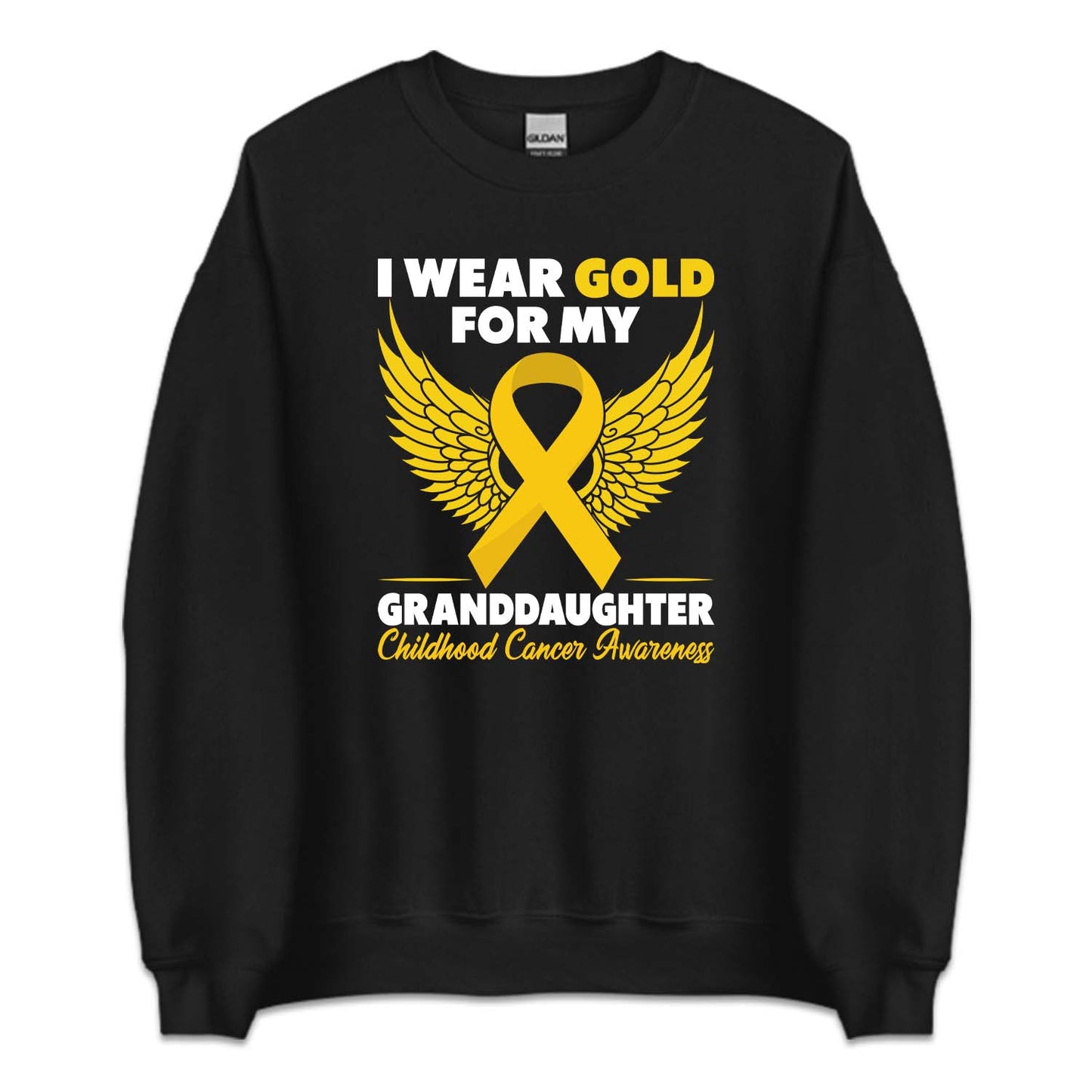 Childhood Cancer Awareness I Wear Gold For My Granddaughter | PRODUCT CODE: WRGLDFMGRD