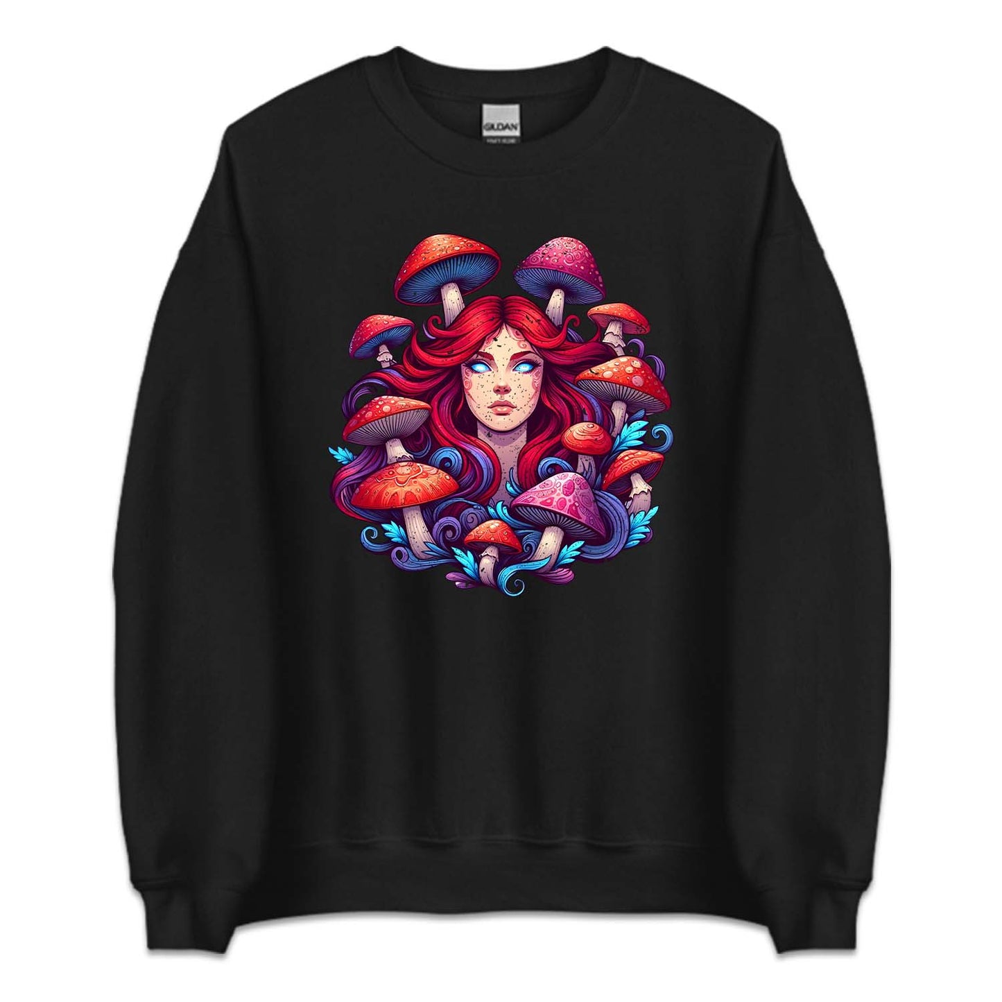 Psychedelic Mystical Woman Mushrooms Shroom Lover | PRODUCT CODE: PSYDLCMYWS