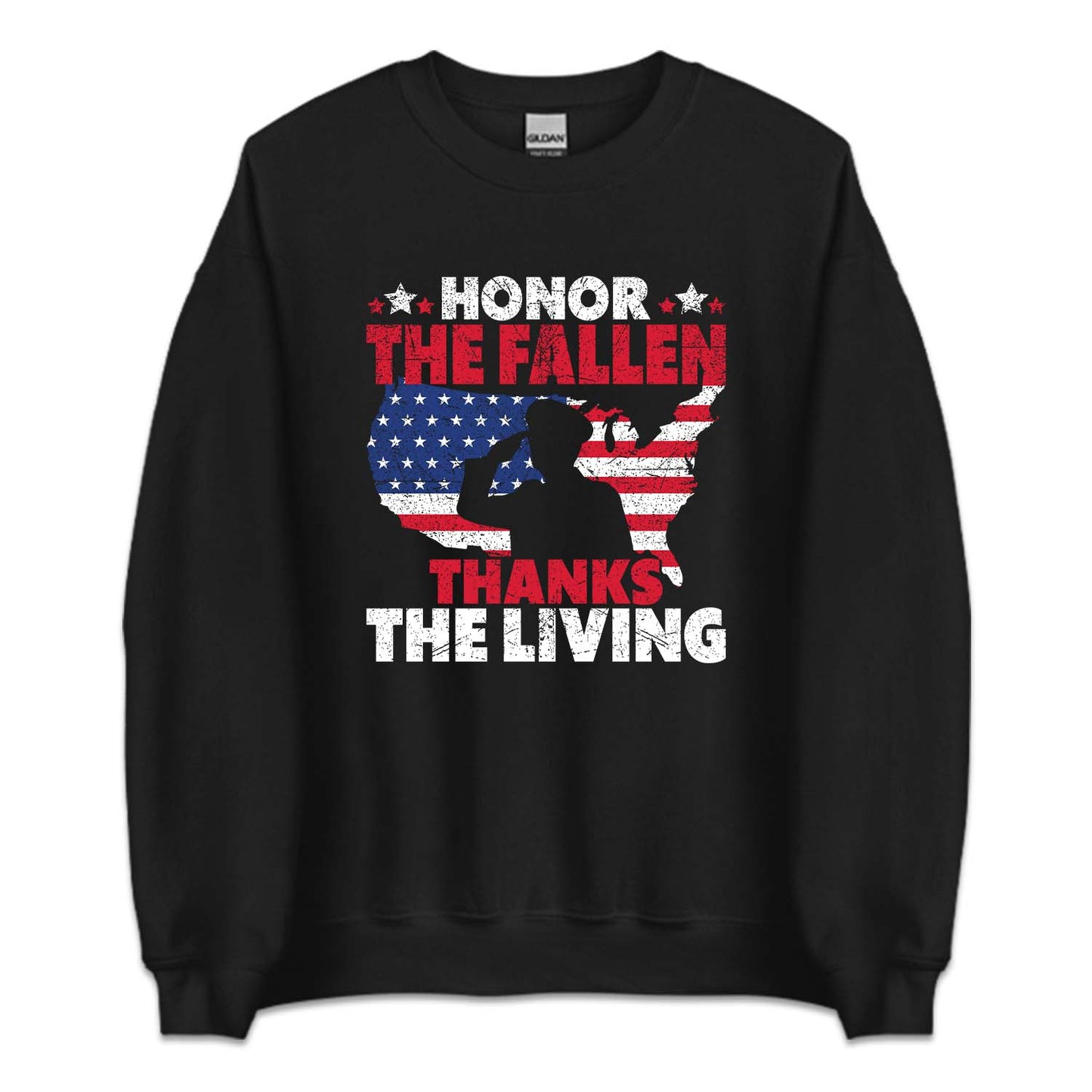 Honor The Fallen Thanks The Living Veterans Day USA Military | PRODUCT CODE: JNRETHFLNU