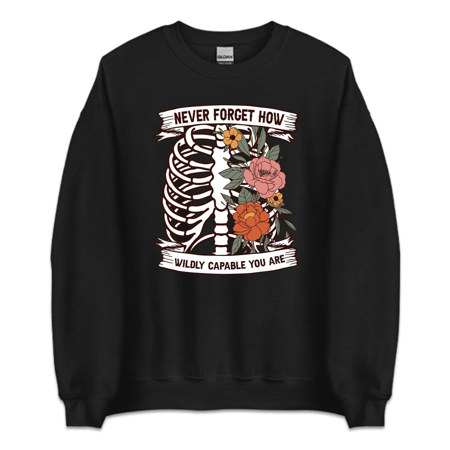 Floral Human Rib Cage Mental Health | PRODUCT CODE: NVRFGTHWC