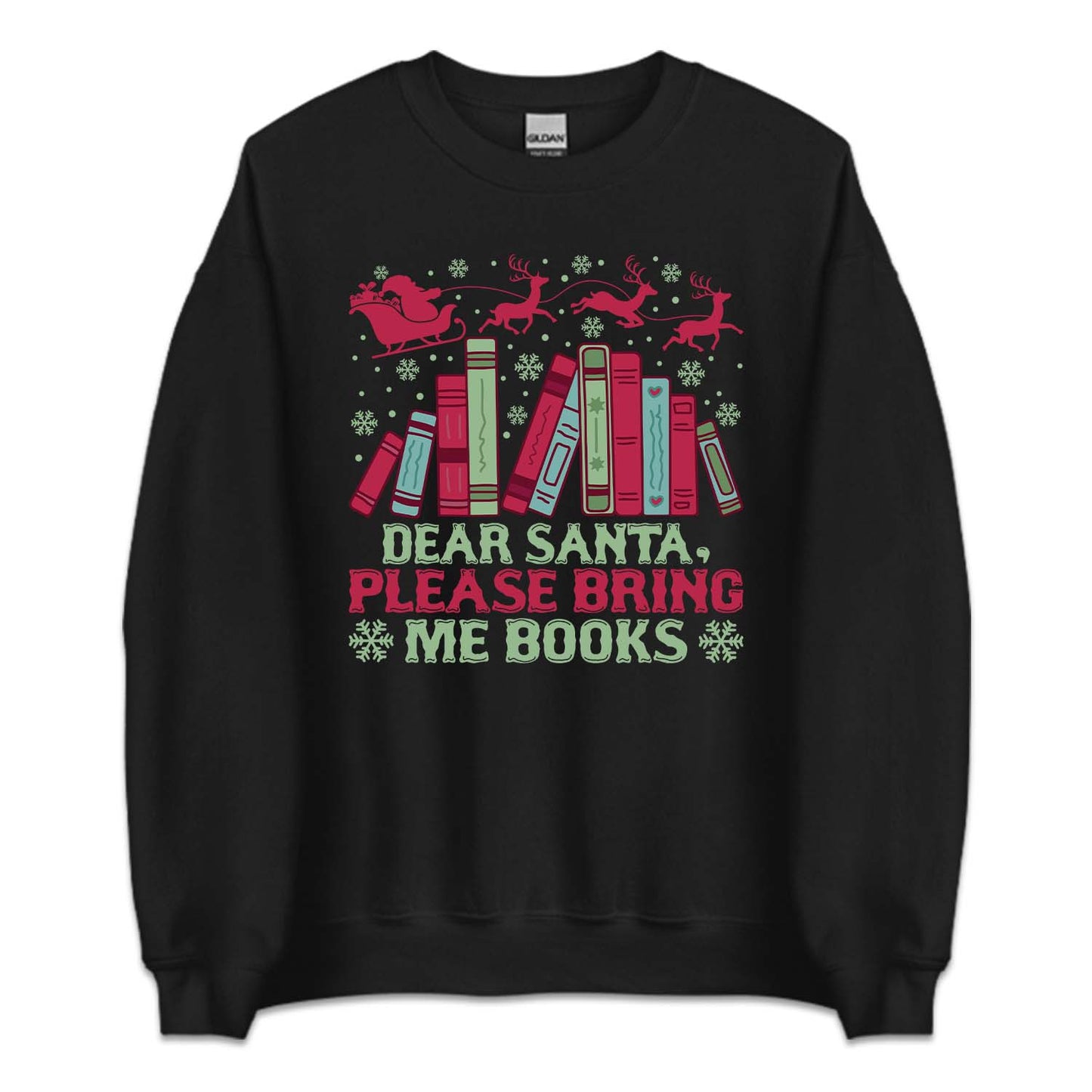 Dear Santa, Please Bring Me Books Christmas Reading Xmas Bookmas | PRODUCT CODE: DRESNPLBRKC