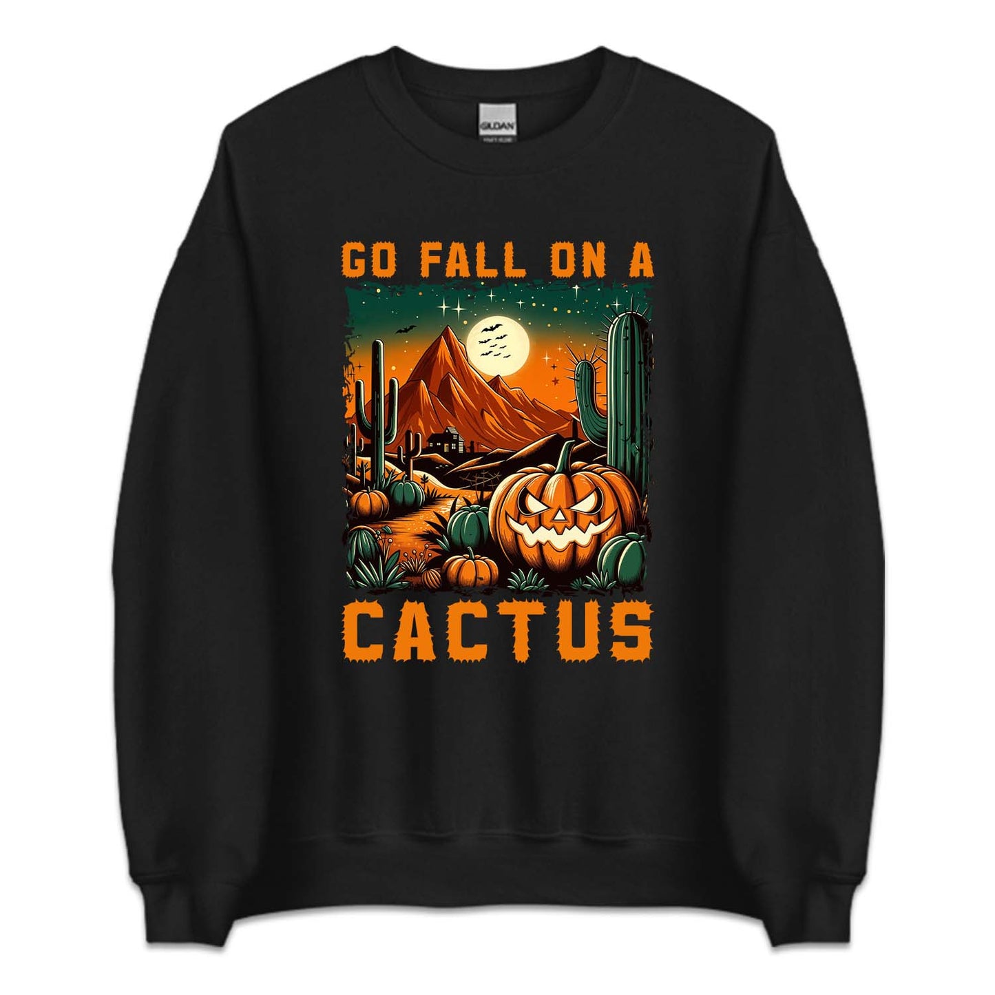 Go Fall On A Cactus Scary Pumpkin Western Halloween | PRODUCT CODE: GFLNOACTUP