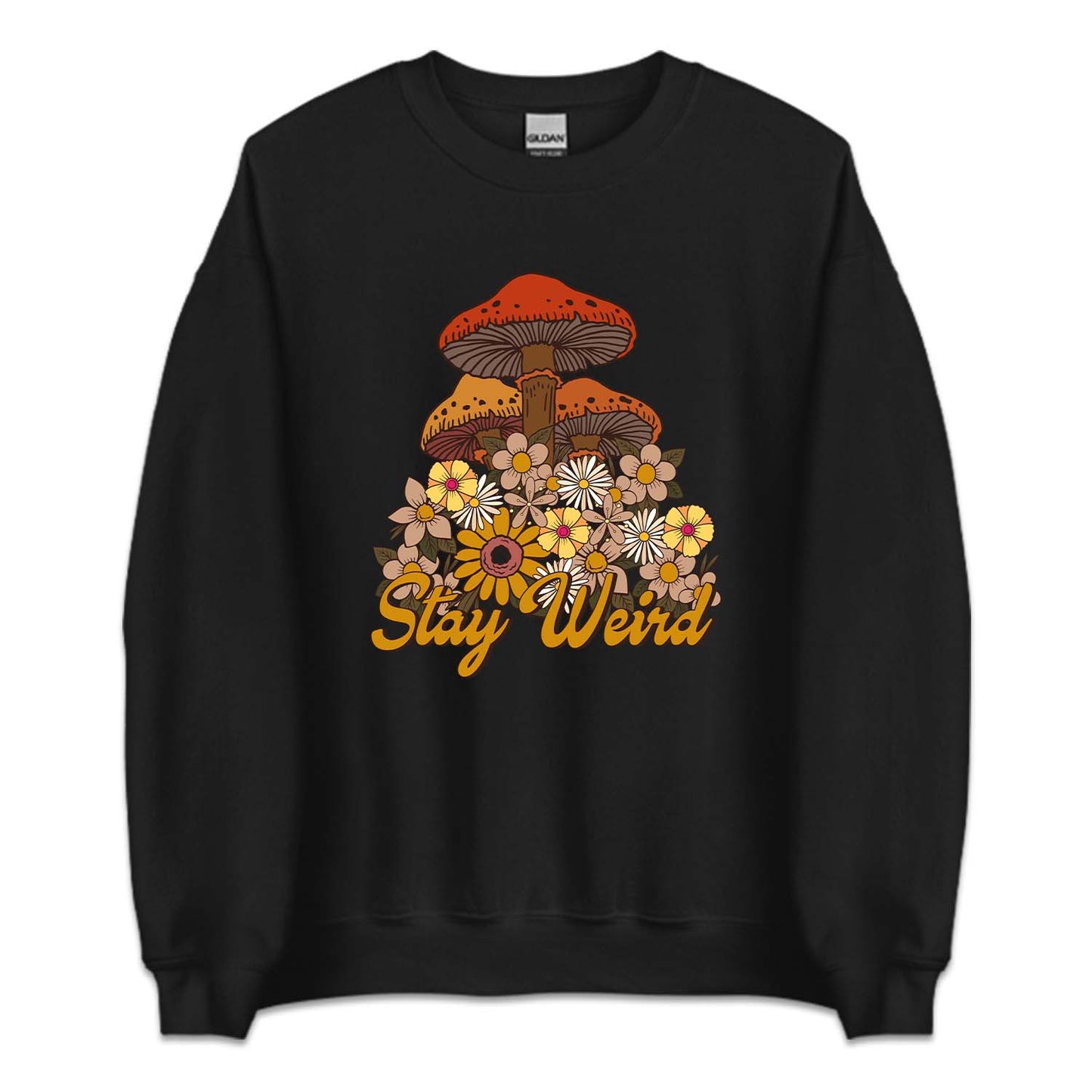 Retro Stay Weird Psychedelic Mushrooms | PRODUCT CODE: STYWRDMSHR
