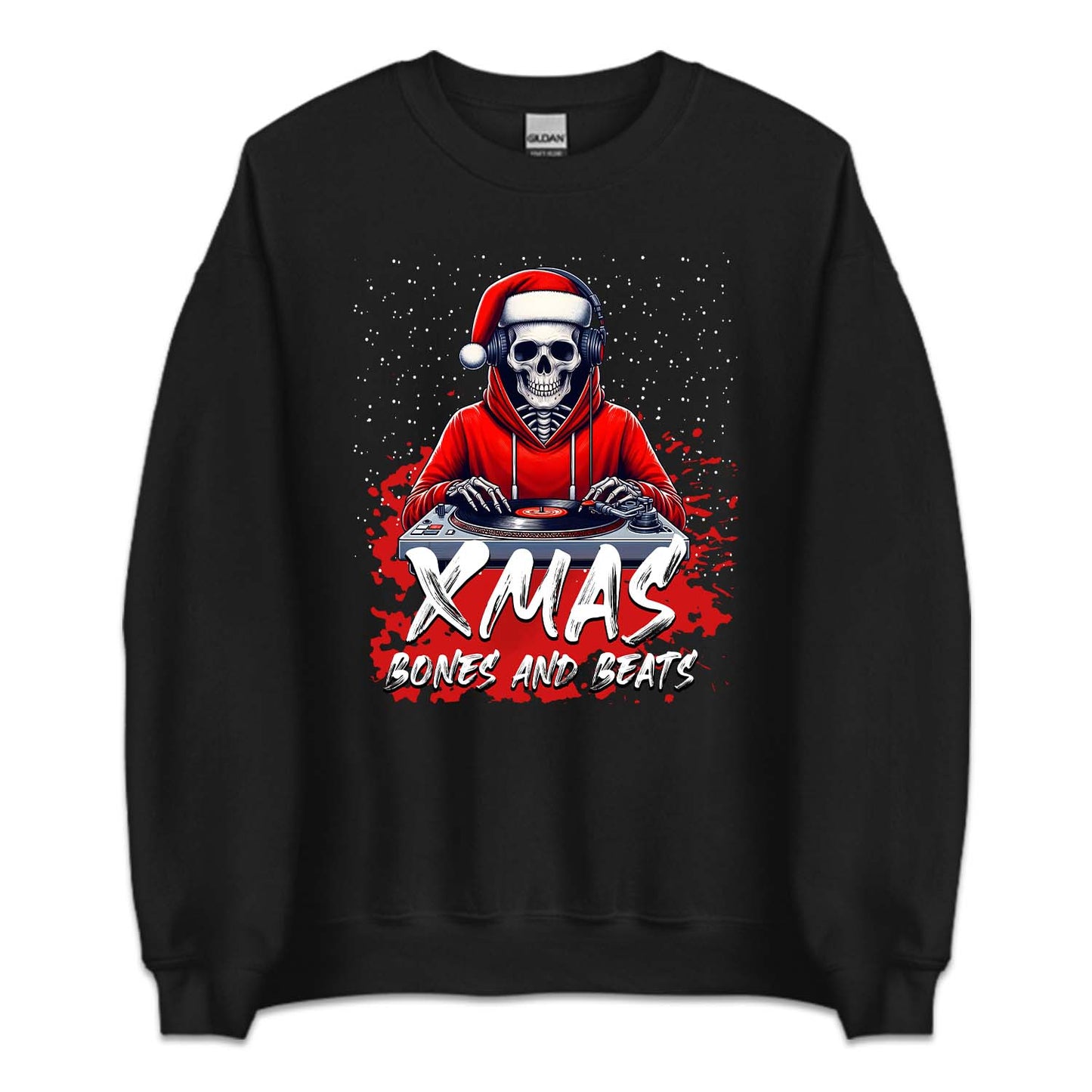 Xmas Bones And Beats Dj Skeleton Santa Claus Christmas Music Party | PRODUCT CODE: XMBOENDTCH