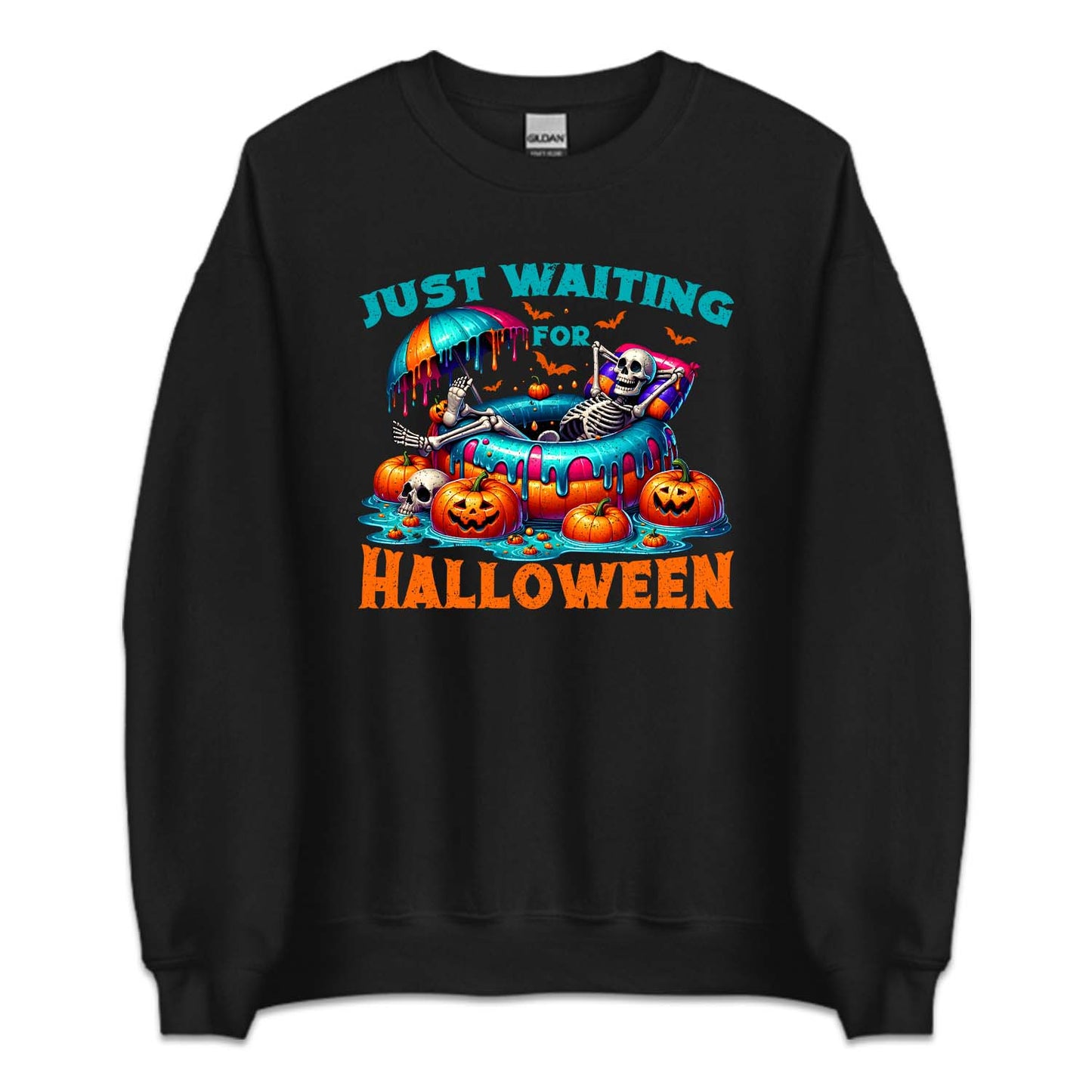 Just Waiting for Halloween Skeleton Pool Party | PRODUCT CODE: JUTWFRHLWM