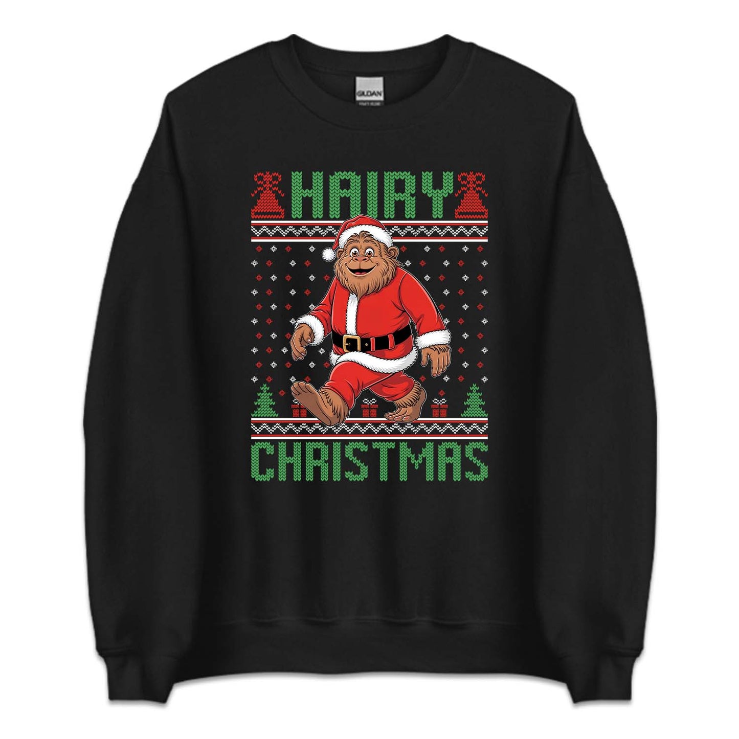 Bigfoot Christmas Santa Sasquatch Hairy Xmas | PRODUCT CODE: BFGTCRMSQC