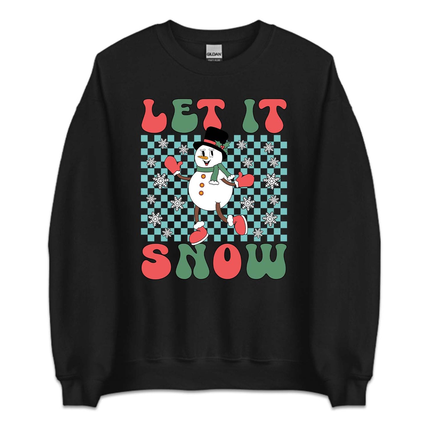 Let It Snow Christmas Snowman Winter Holiday Cozy Xmas | PRODUCT CODE: LTSNWCHRMAW