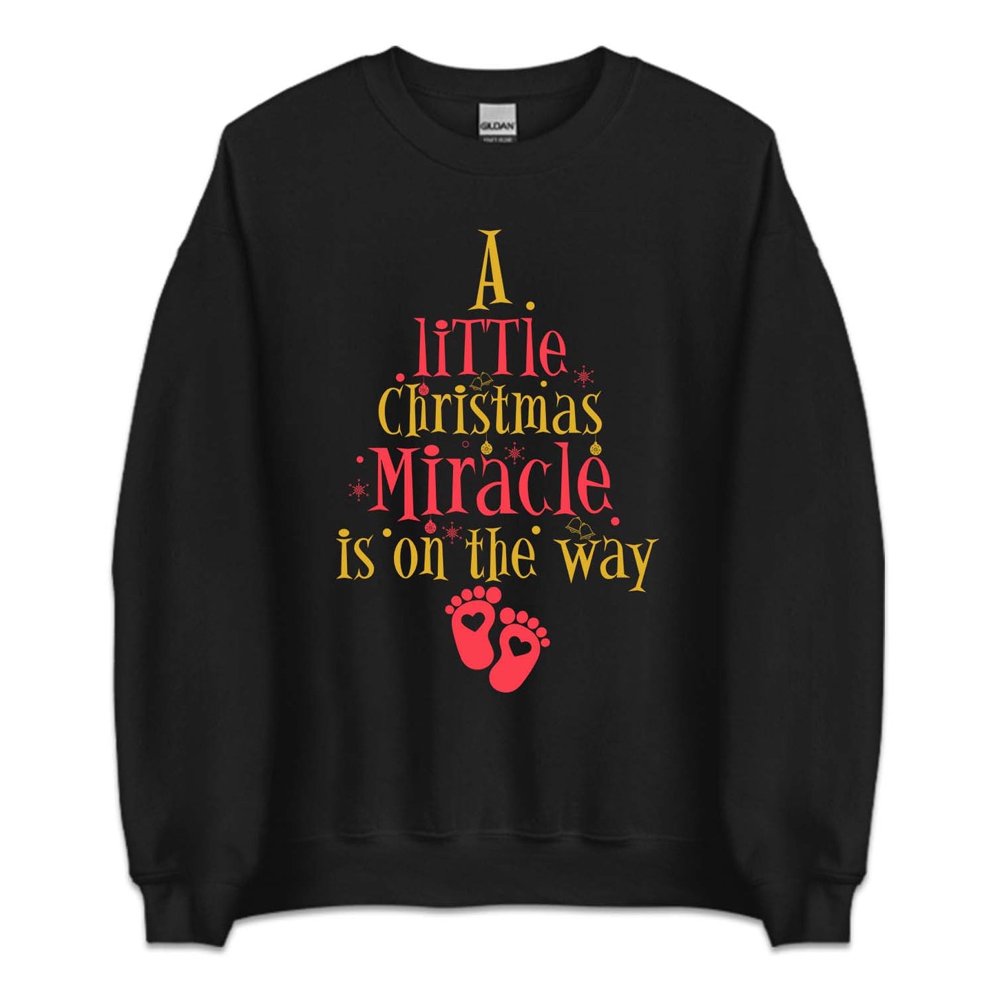 A Little Christmas Miracle Baby Announcement Xmas Pregnancy | PRODUCT CODE: ALTCHMNWYB