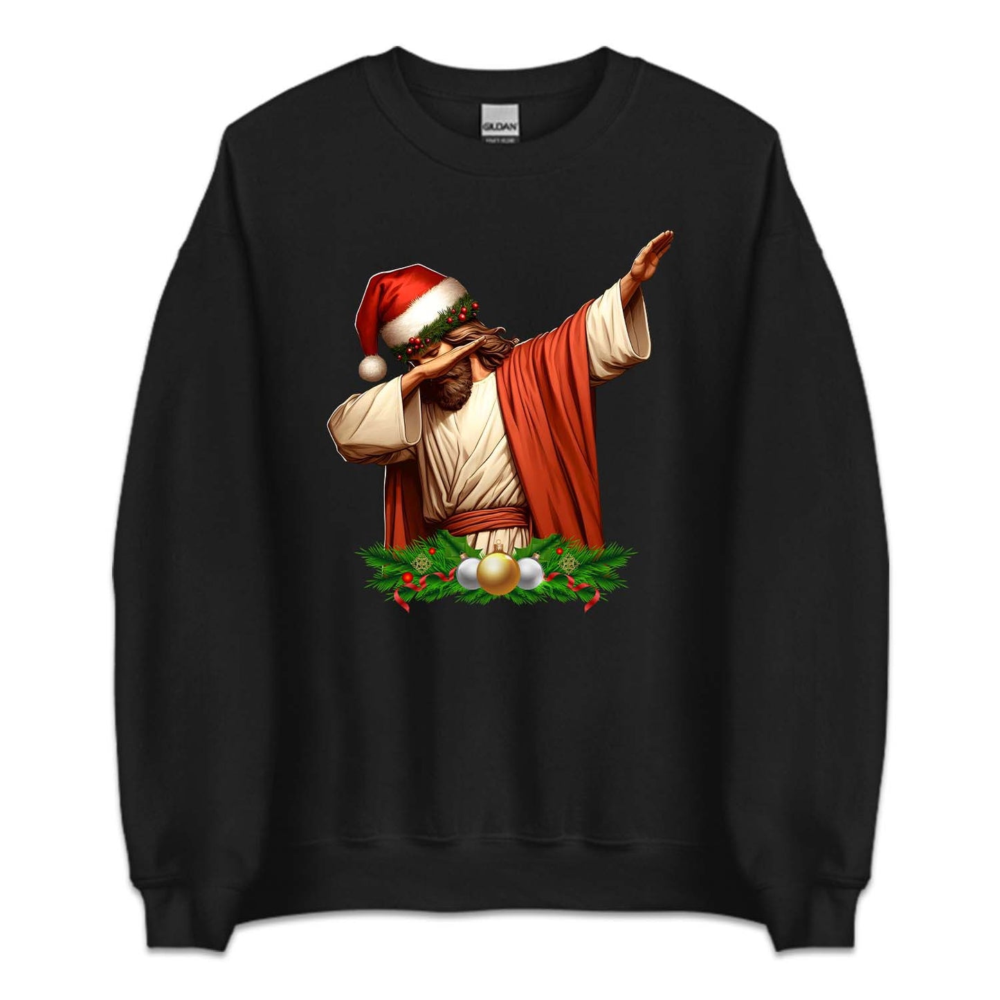 Christmas Dabbing Jesus in Santa Hat Religous Festive Xmas | PRODUCT CODE: DBNGJXMSCR