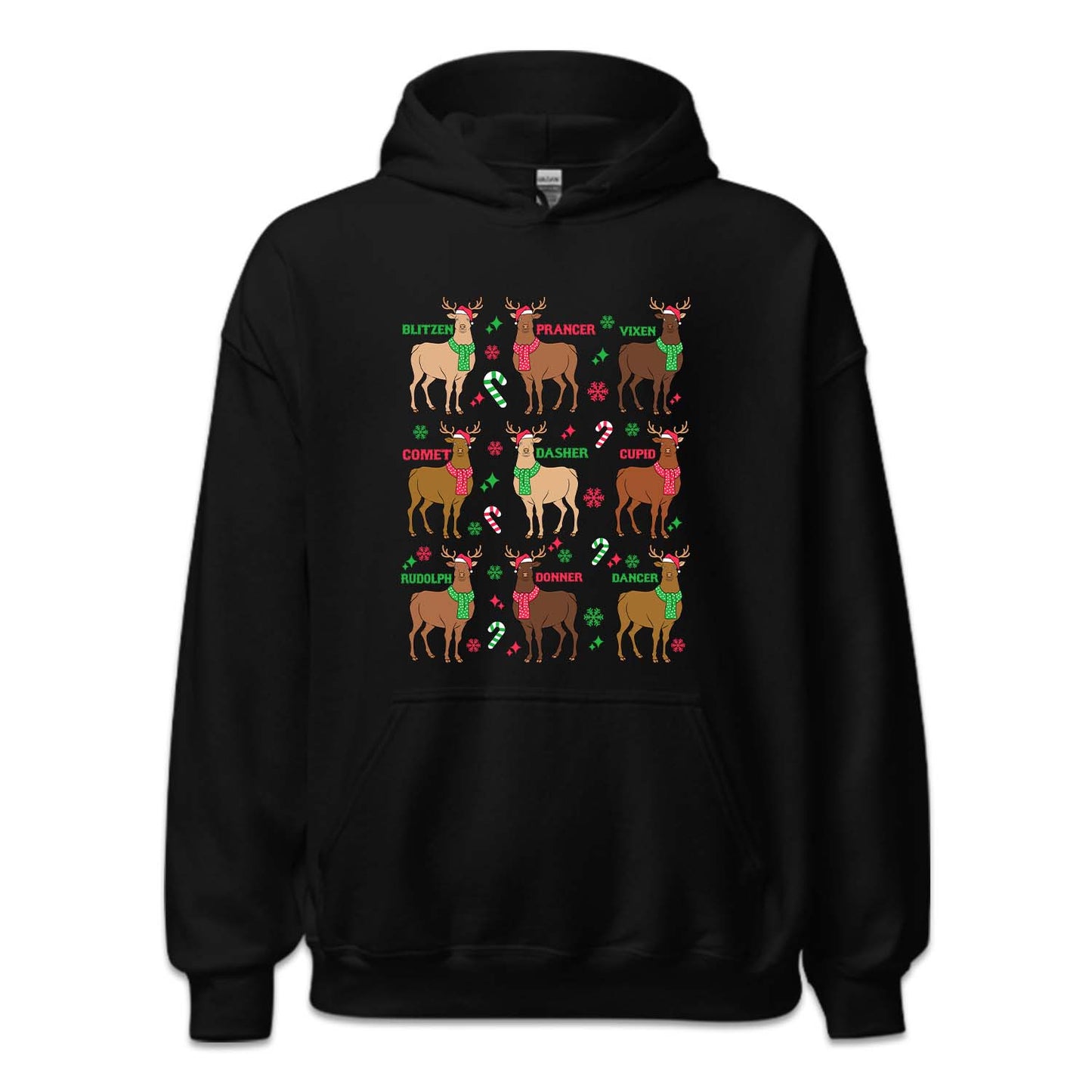 Christmas Reindeer Names Cozy Xmas Dasher Dancer Prancer | PRODUCT CODE: DSGCPVNMDO