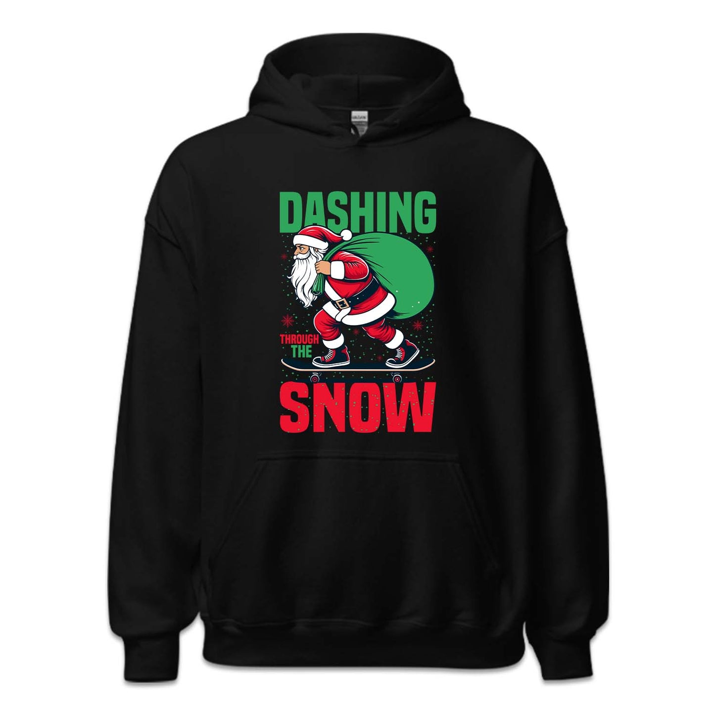 Christmas Santa Skateboard Dashing Through The Snow Xmas | PRODUCT CODE: STNAKBRDHG