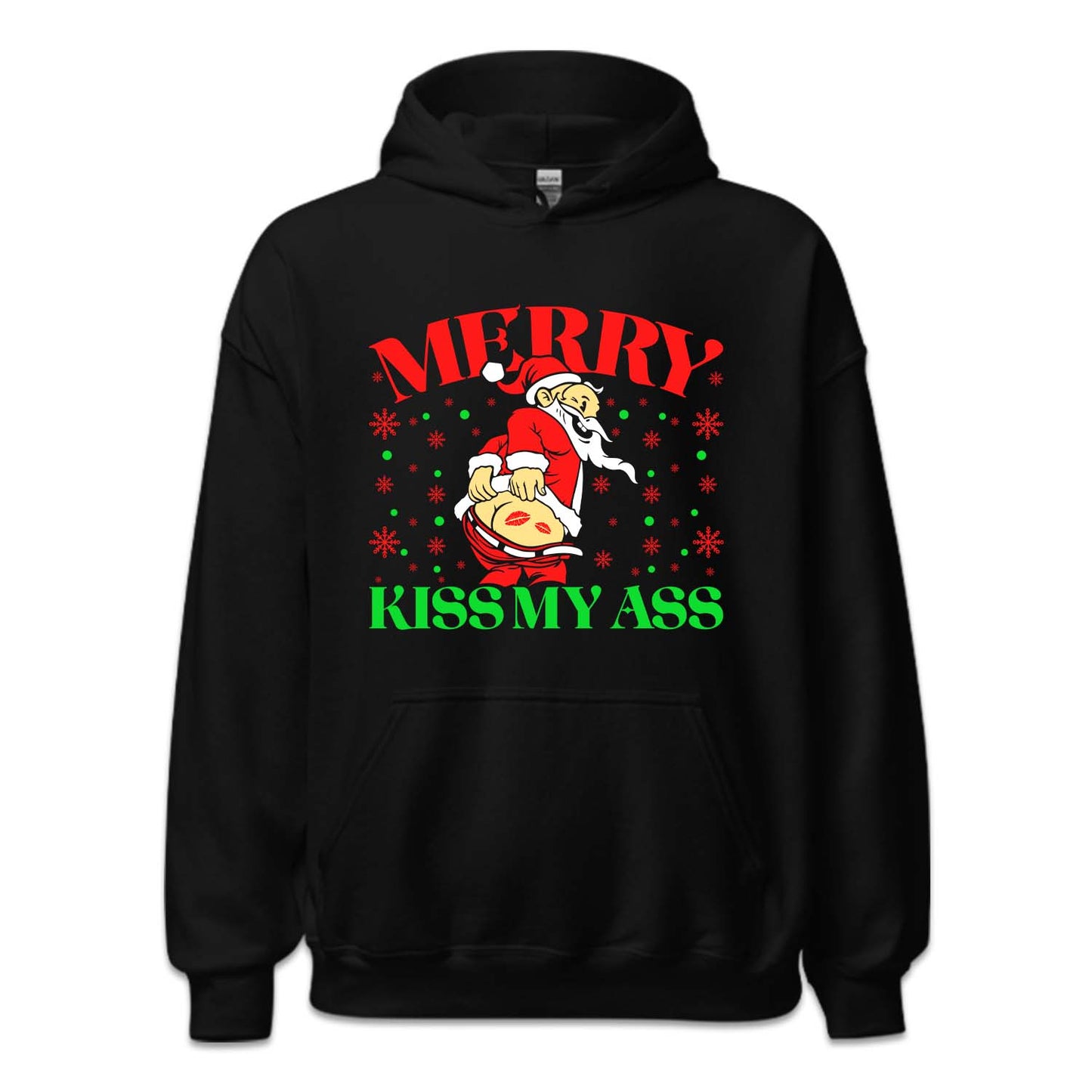 Merry Kiss My Ass Santa Butt Christmas Naughty Sarcastic Xmas | PRODUCT CODE: SNTLSUKIMYAB