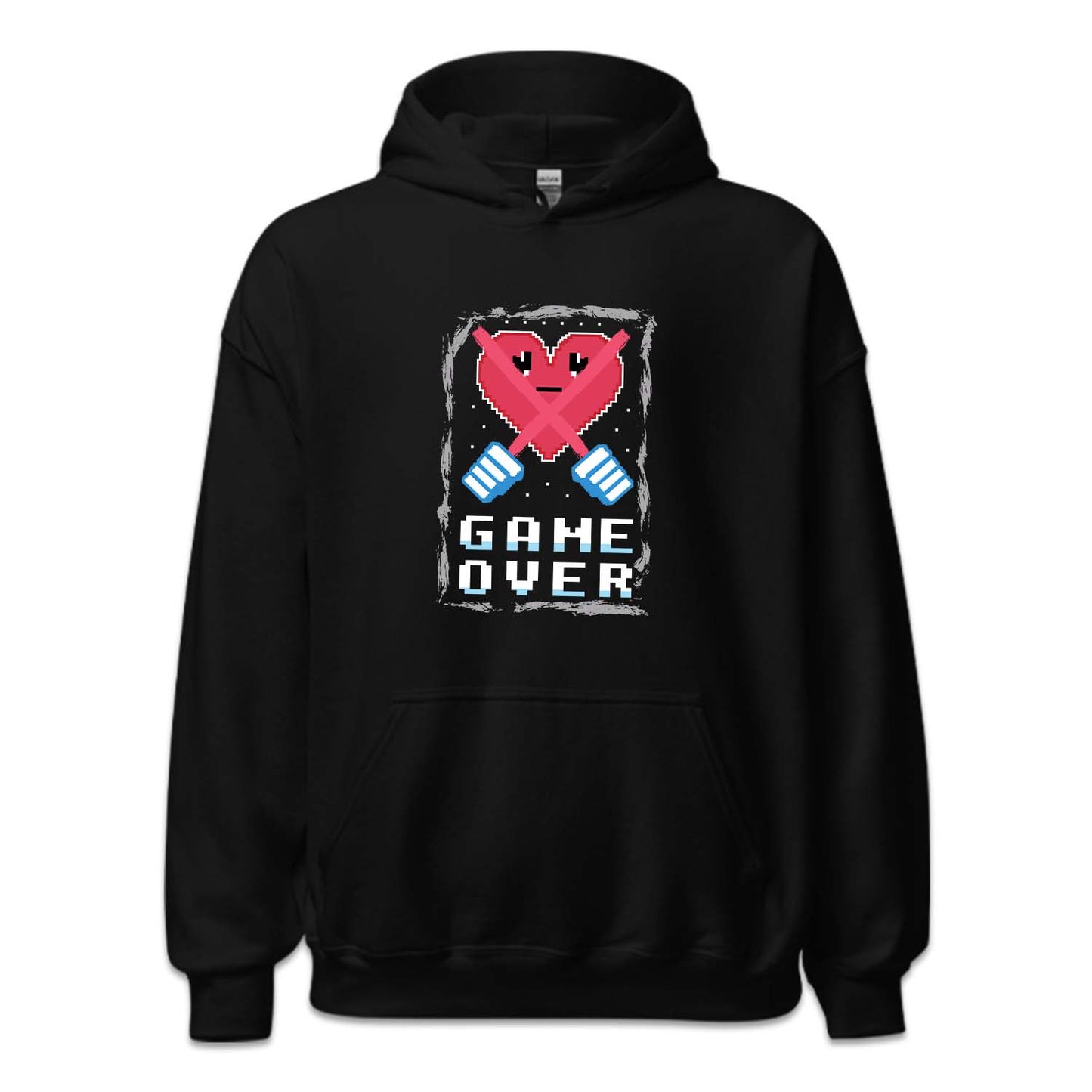 Retro Gaming Pixel Heart Game Over Arcade Style  | PRODUCT CODE: PLXEHRTGMO