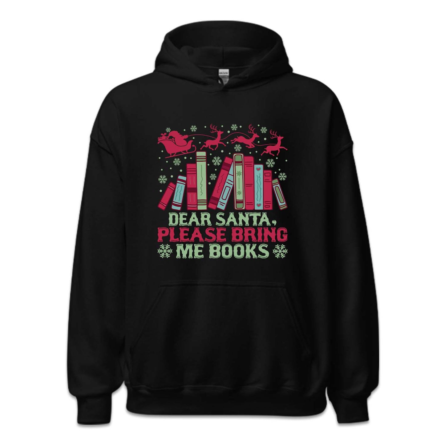 Dear Santa, Please Bring Me Books Christmas Reading Xmas Bookmas | PRODUCT CODE: DRESNPLBRKC