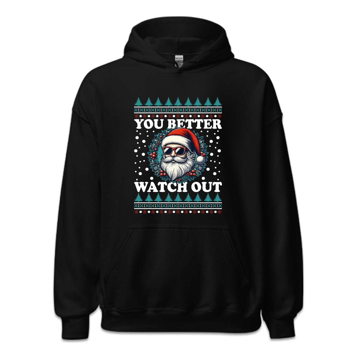 You Better Watch Out Christmas Santa Claus Wreath Xmas | PRODUCT CODE: YBTRWSNCMA