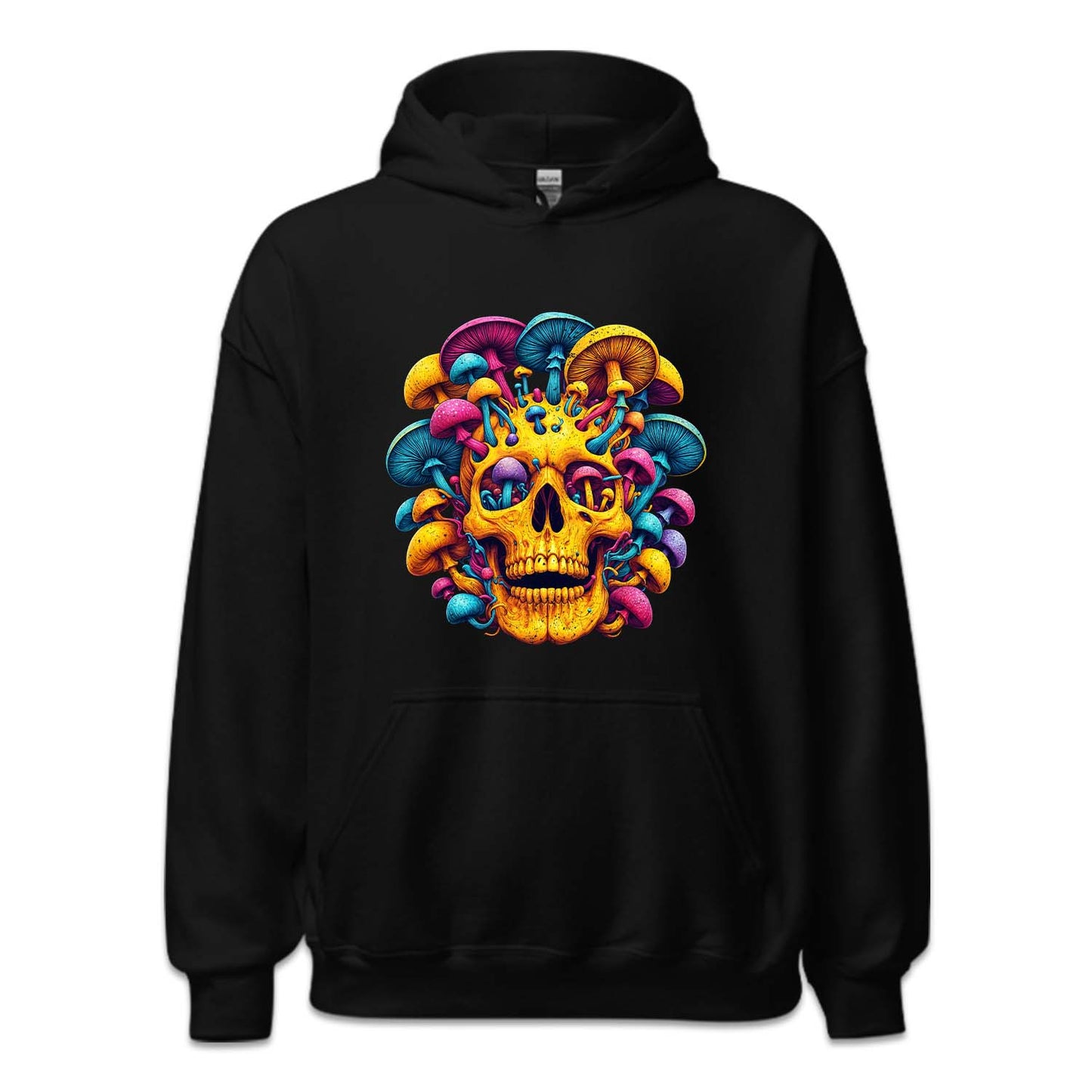 Psychedelic Skull Mushrooms Boho Hippie Art | PRODUCT CODE: MSHSKULPSYD