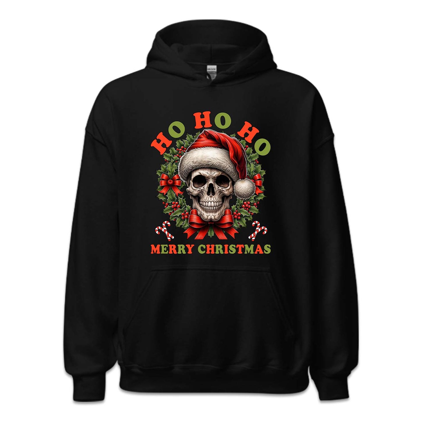 Ho Ho Ho Santa Skull Christmas Gothic Xmas Spooky Skull | PRODUCT CODE: HSTMNGOCKL