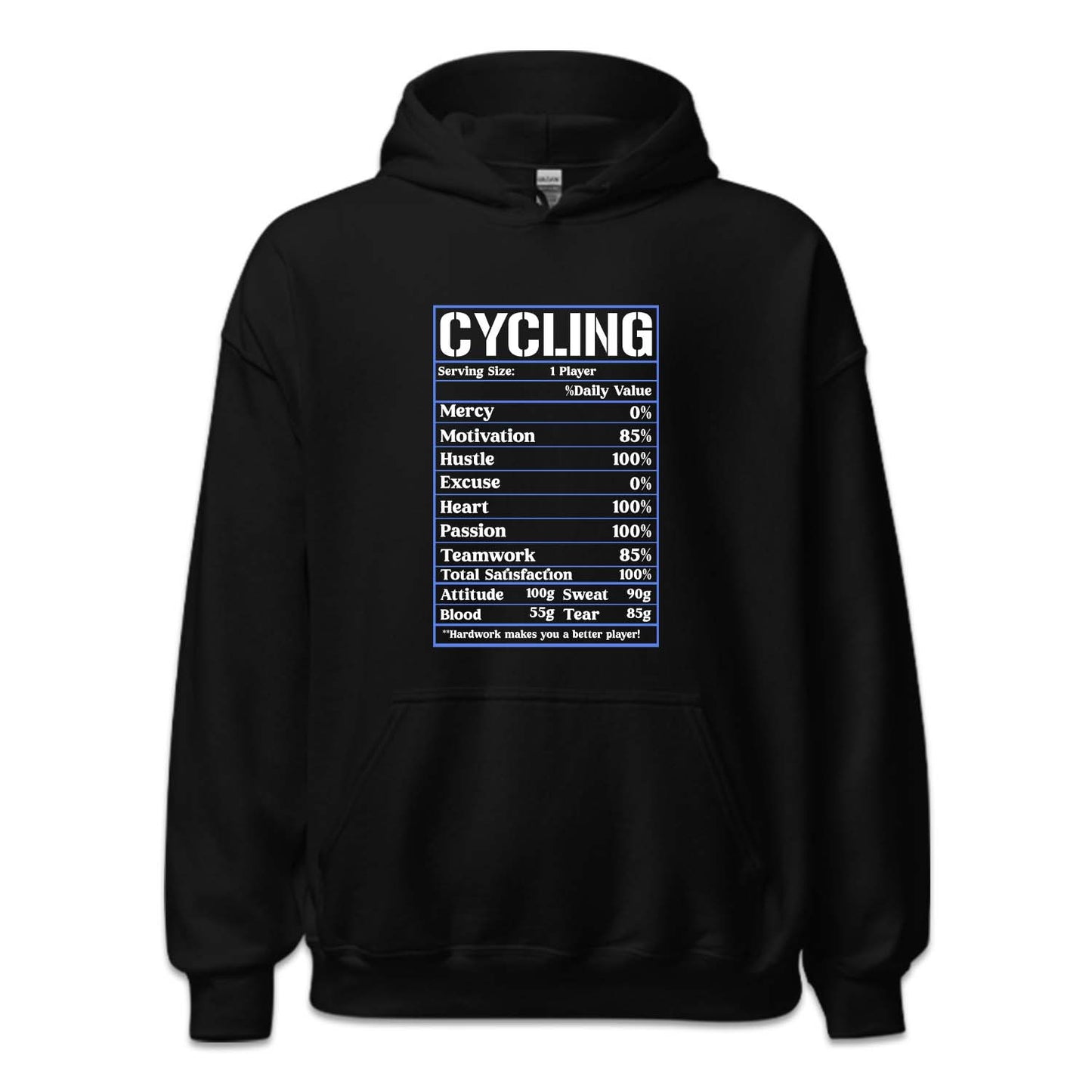 Cyclist Nutrition Facts Bicycle Humor | PRODUCT CODE: CYLNTURFCS