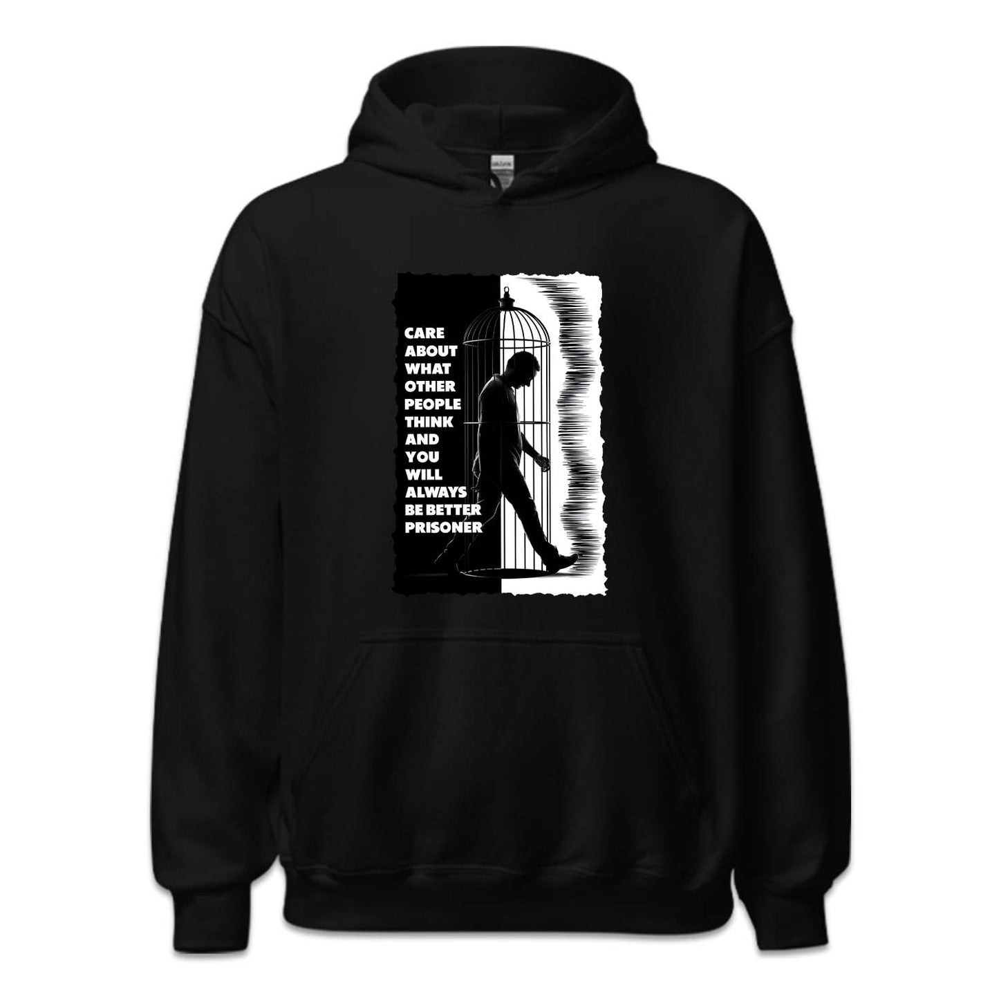 Man Walking in Birdcage Prisoner Philosophy | PRODUCT CODE: MNGIBRDC