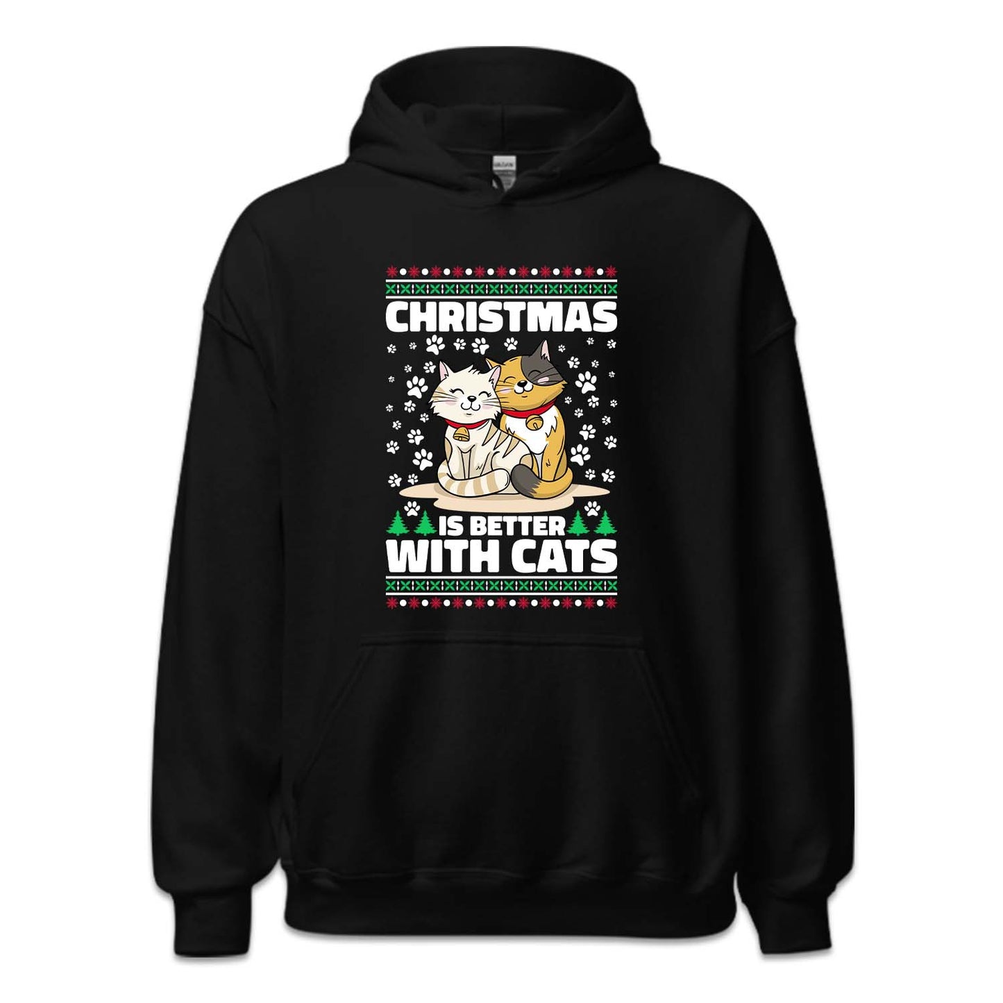 Christmas Is Better With Cats Cozy Xmas Winter Cat Lover | PRODUCT CODE: CHRSBTRWHA