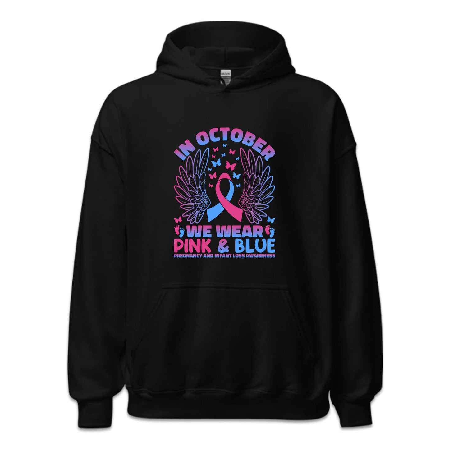 In October We Wear Pink and Blue Pregnancy and Infant Loss Awareness | PRODUCT CODE: MSCRGEAWRN