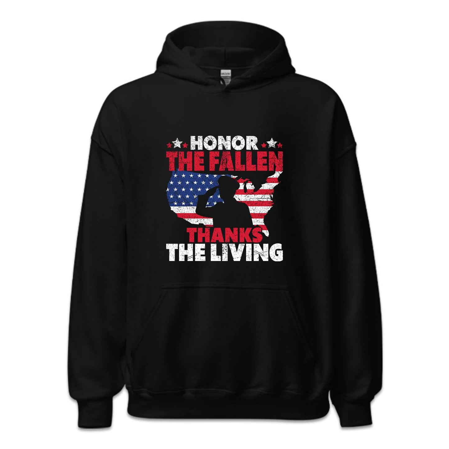 Honor The Fallen Thanks The Living Veterans Day USA Military | PRODUCT CODE: JNRETHFLNU